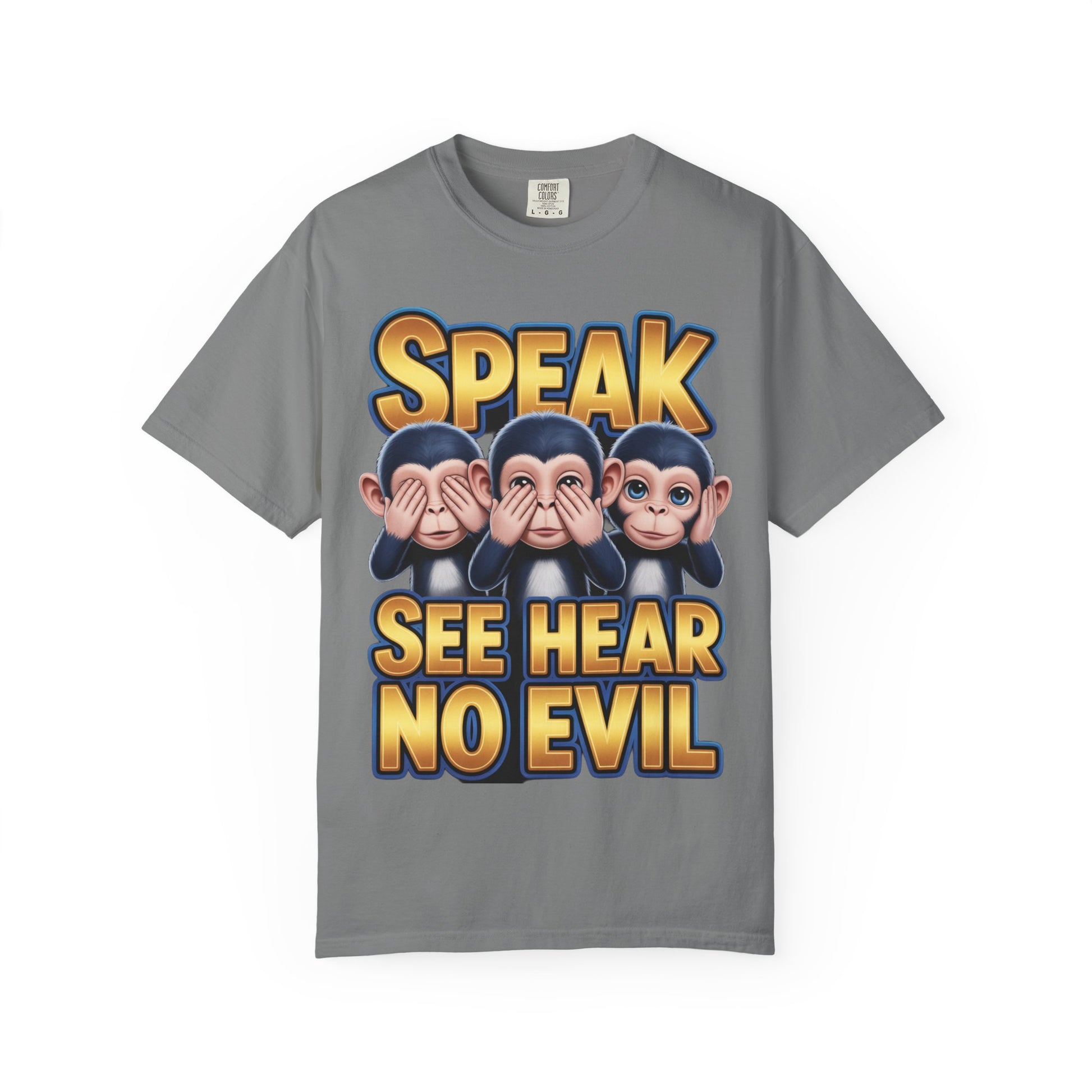 Graphic T-Shirt Speak See Hear No Evil design #2
