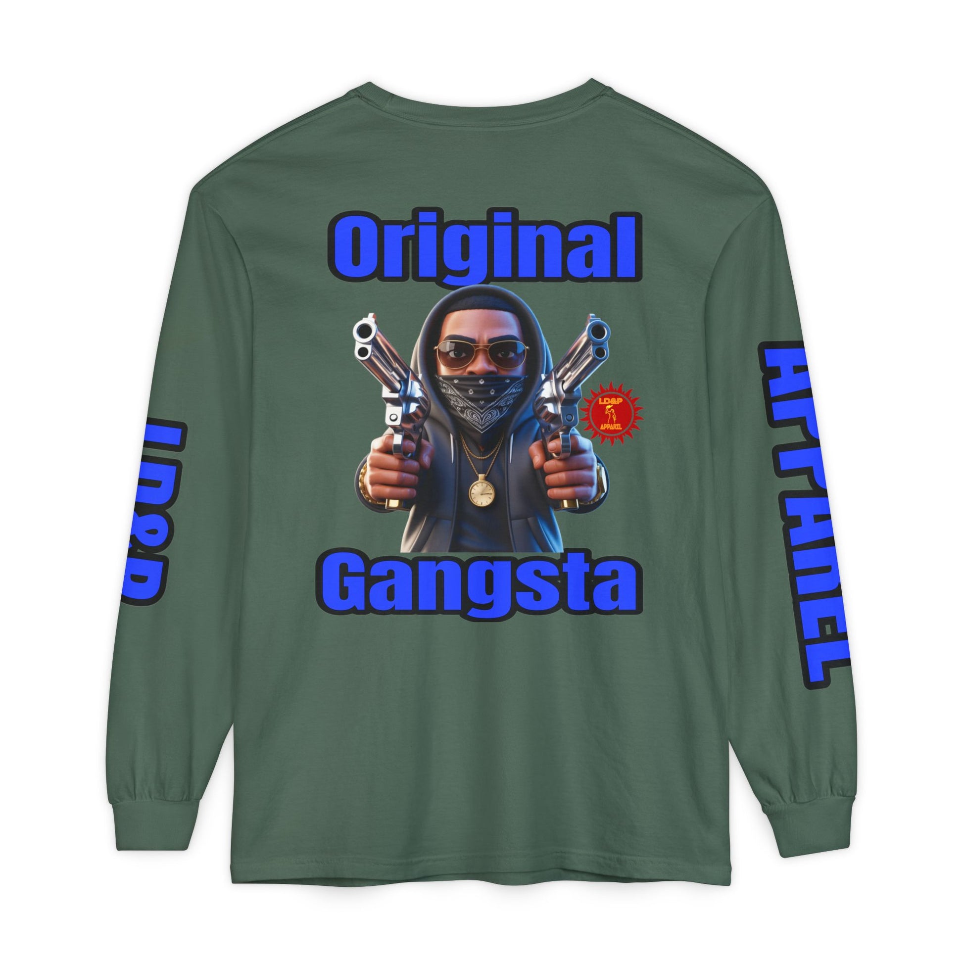 Long Sleeve T-Shirt Original Gangsta LD&amp;P Apparel Design