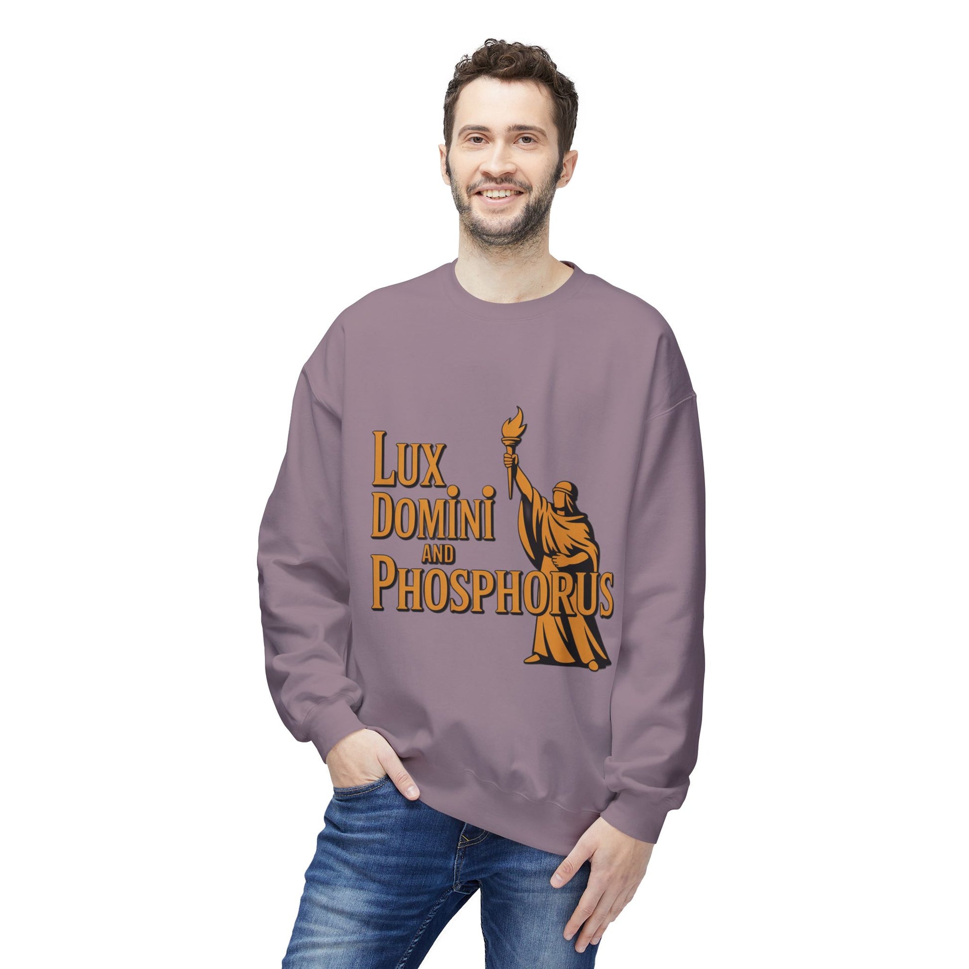 "Lux Domini and Phosphorus" crew-neck sweatshirt