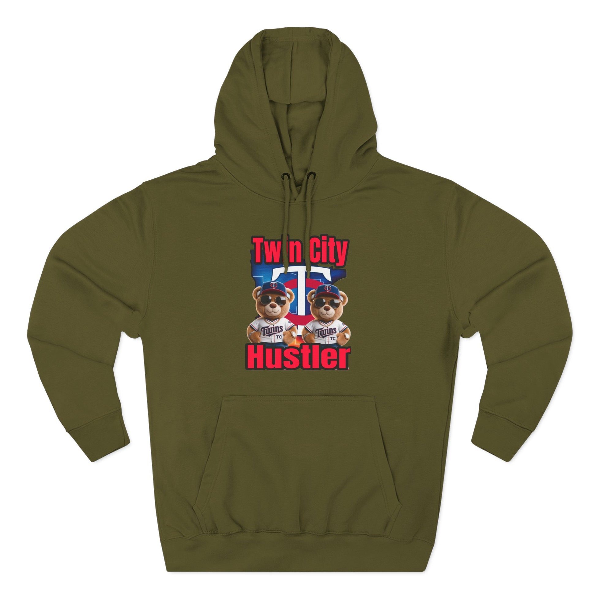 Fleece Hoodie Twin City HUSTLER Design