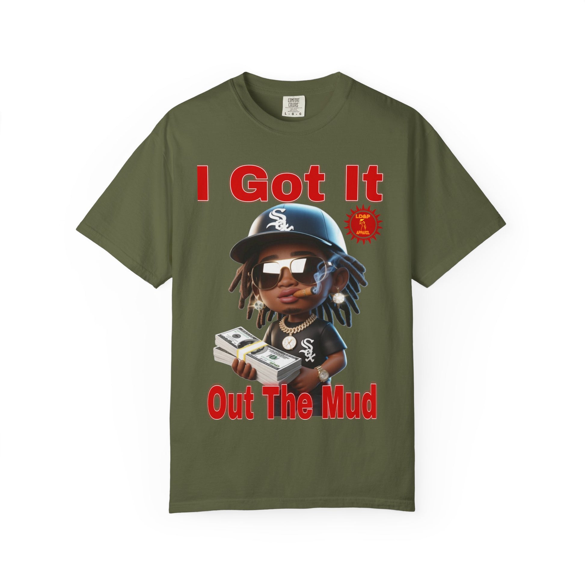 T-Shirt Out The Mud Hustler - Unisex Garment-Dyed