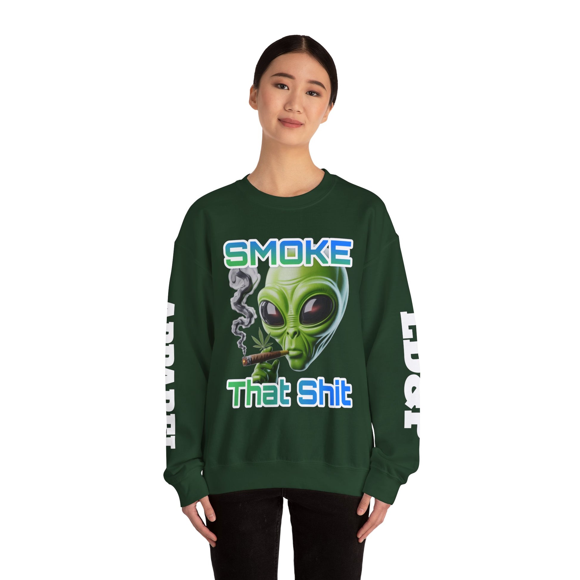 Crewneck Sweatshirt - Smoke That LD&P APPAREL Design