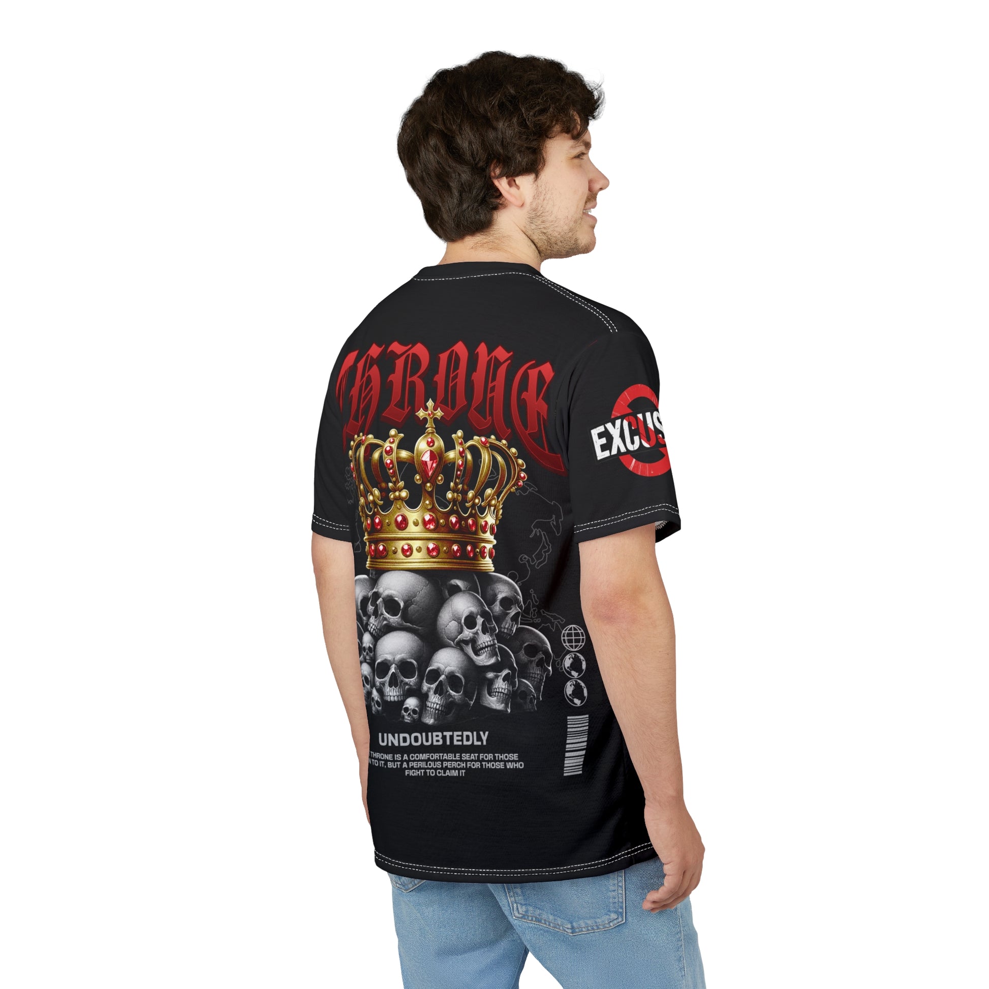 Throne Skull Crown Tee LD&P APPAREL Black