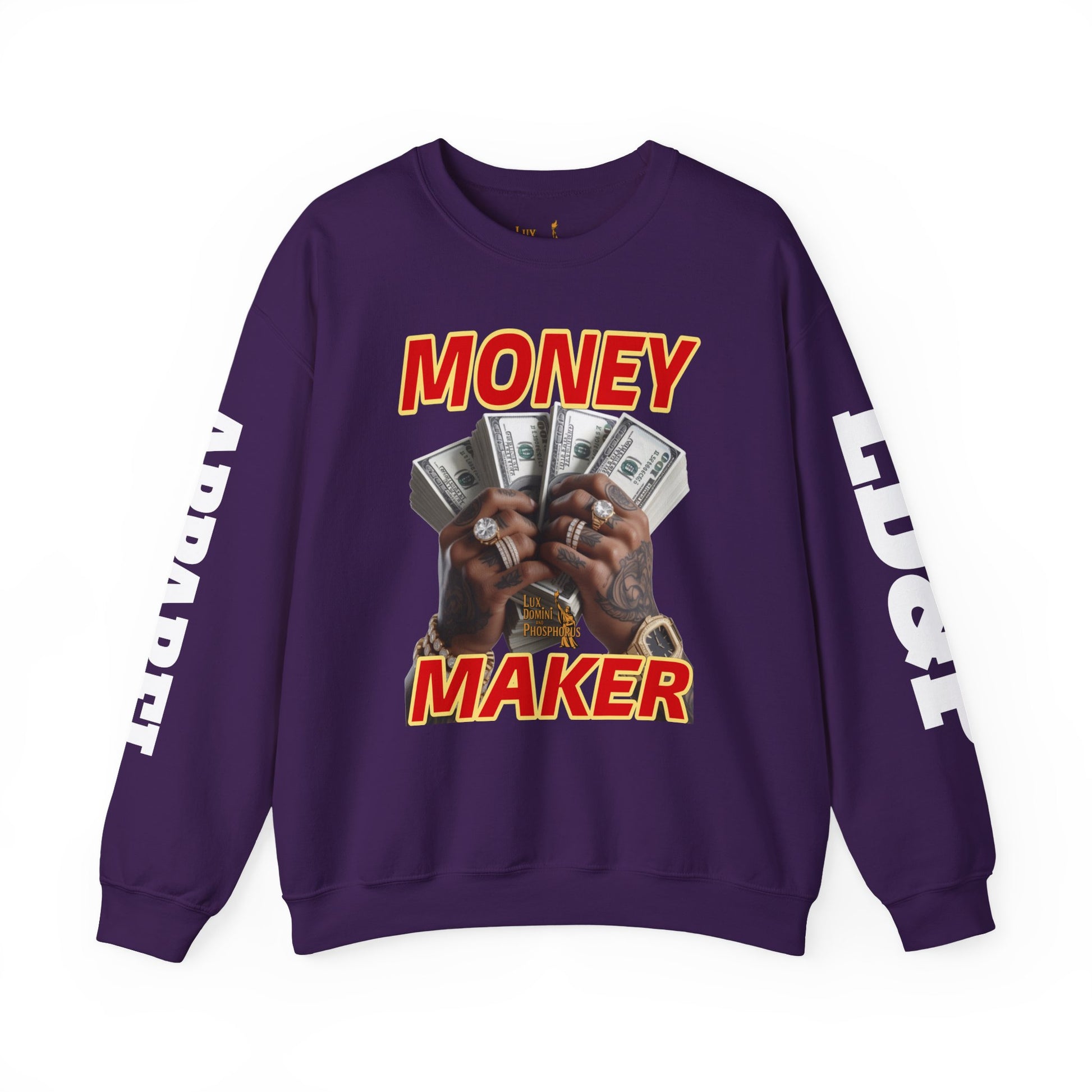 Money Maker Unisex Sweatshirt - LD&P APPAREL Design
