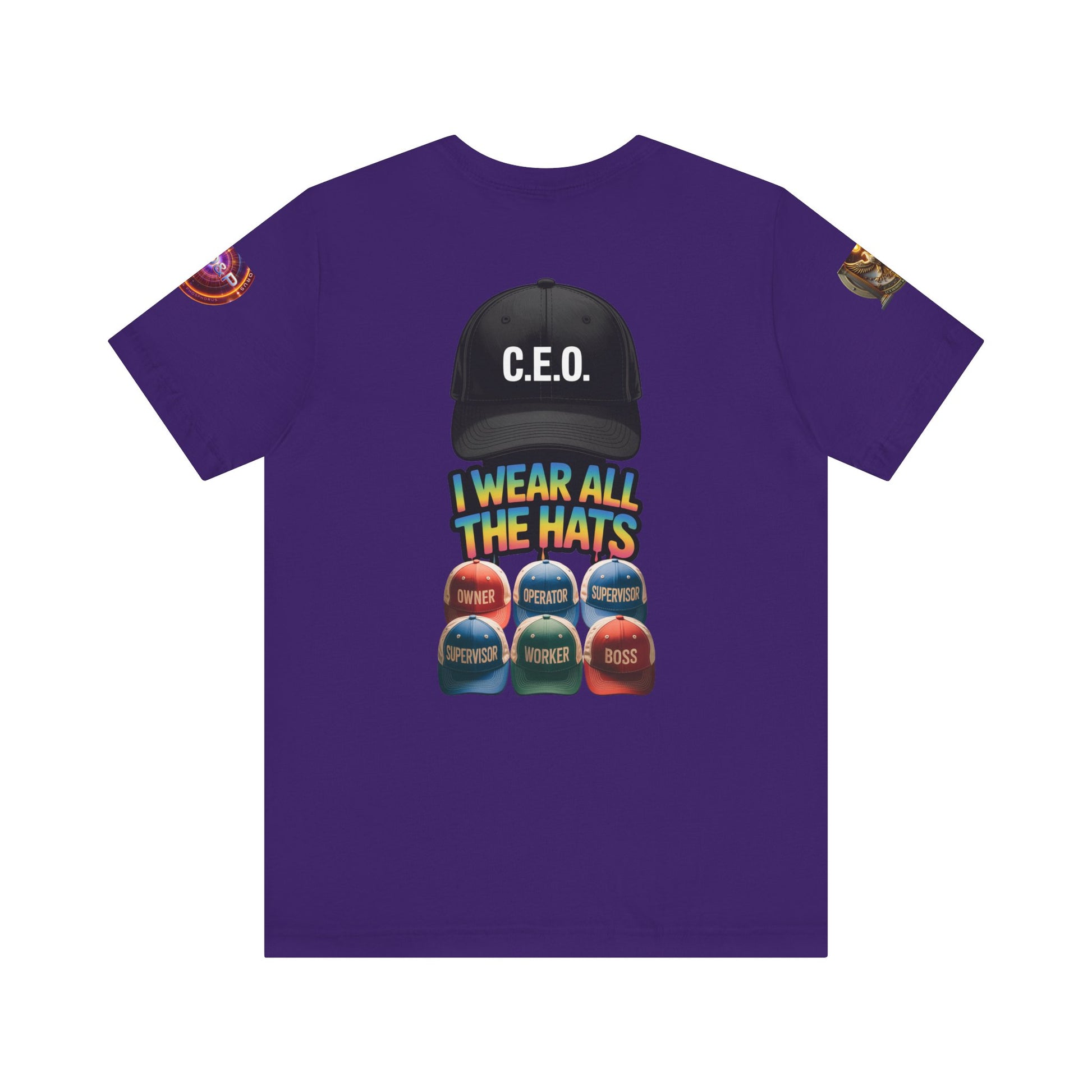 Entrepreneur Hat Unisex Tee - I Wear All The Hats Design
