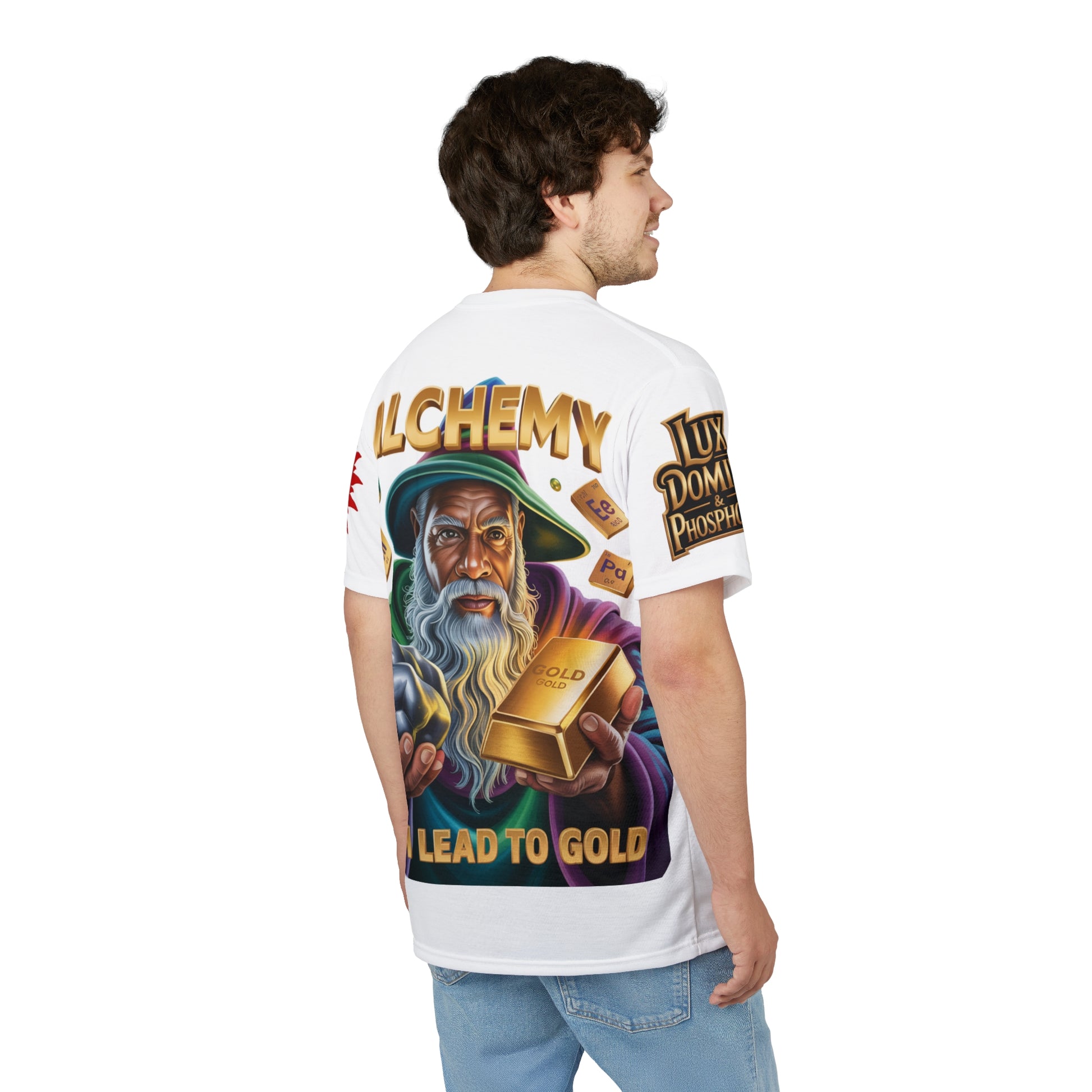 Alchemy Unisex Cut & Sew Tee white