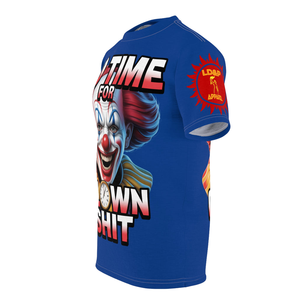 No Time For Clowns Unisex Tee Blue