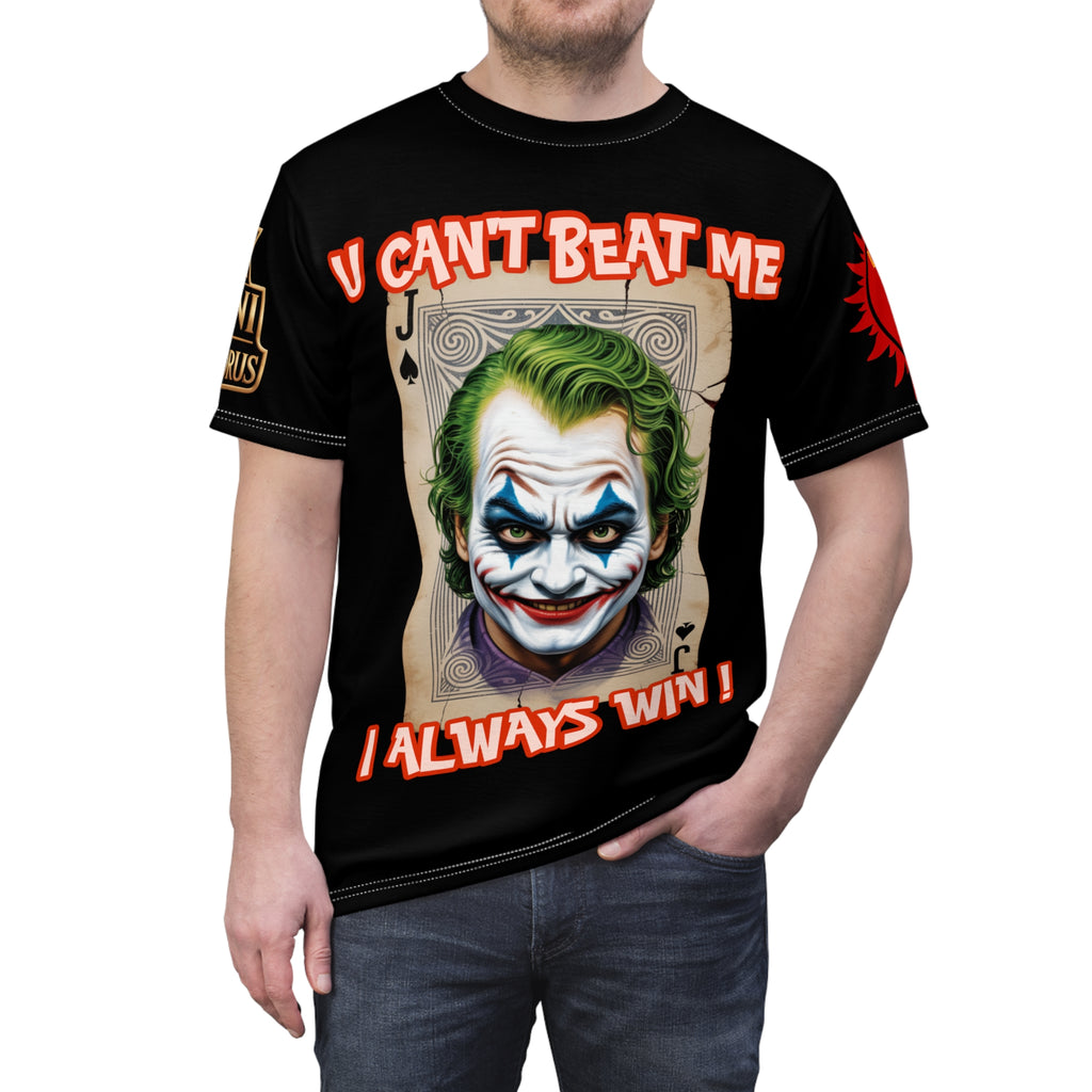 LD&P APPAREL "U Can't Beat Me I Always Win" Graphic Tee Shirt black