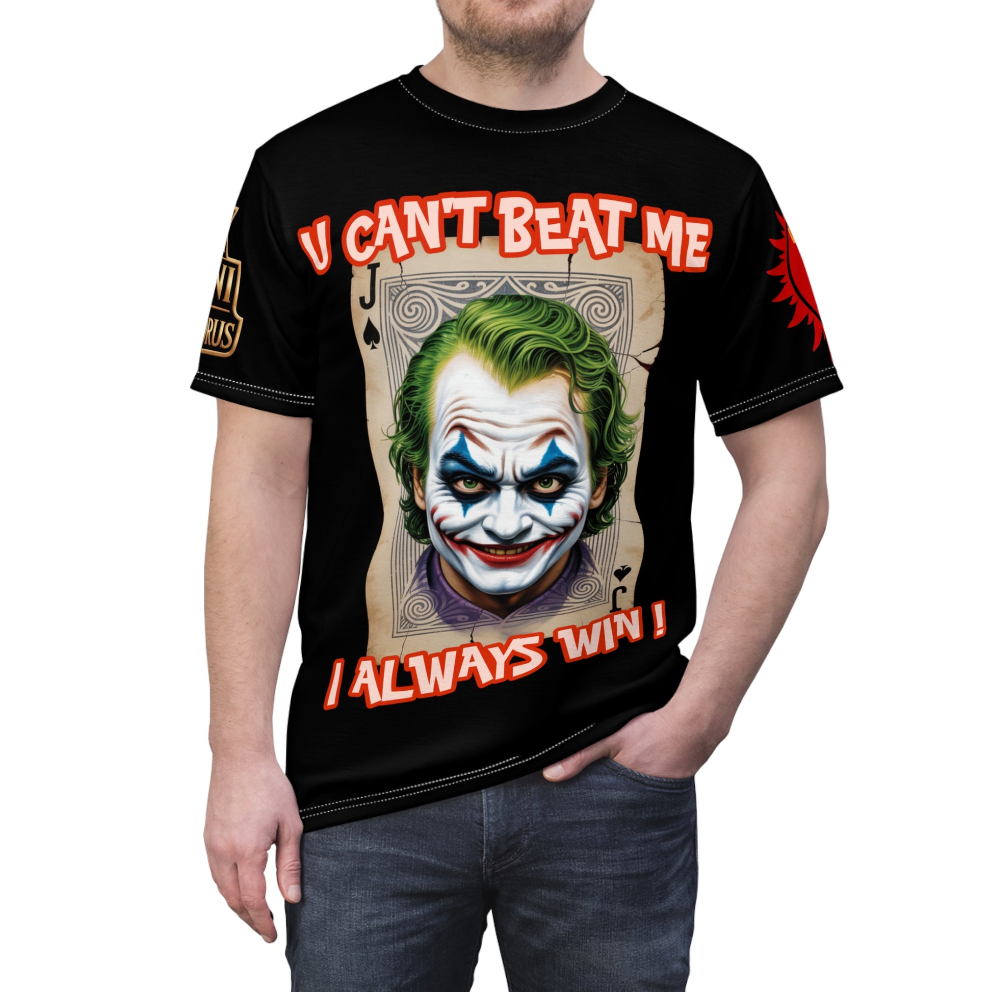 LD&P APPAREL "U Can't Beat Me I Always Win" Graphic Tee Shirt black