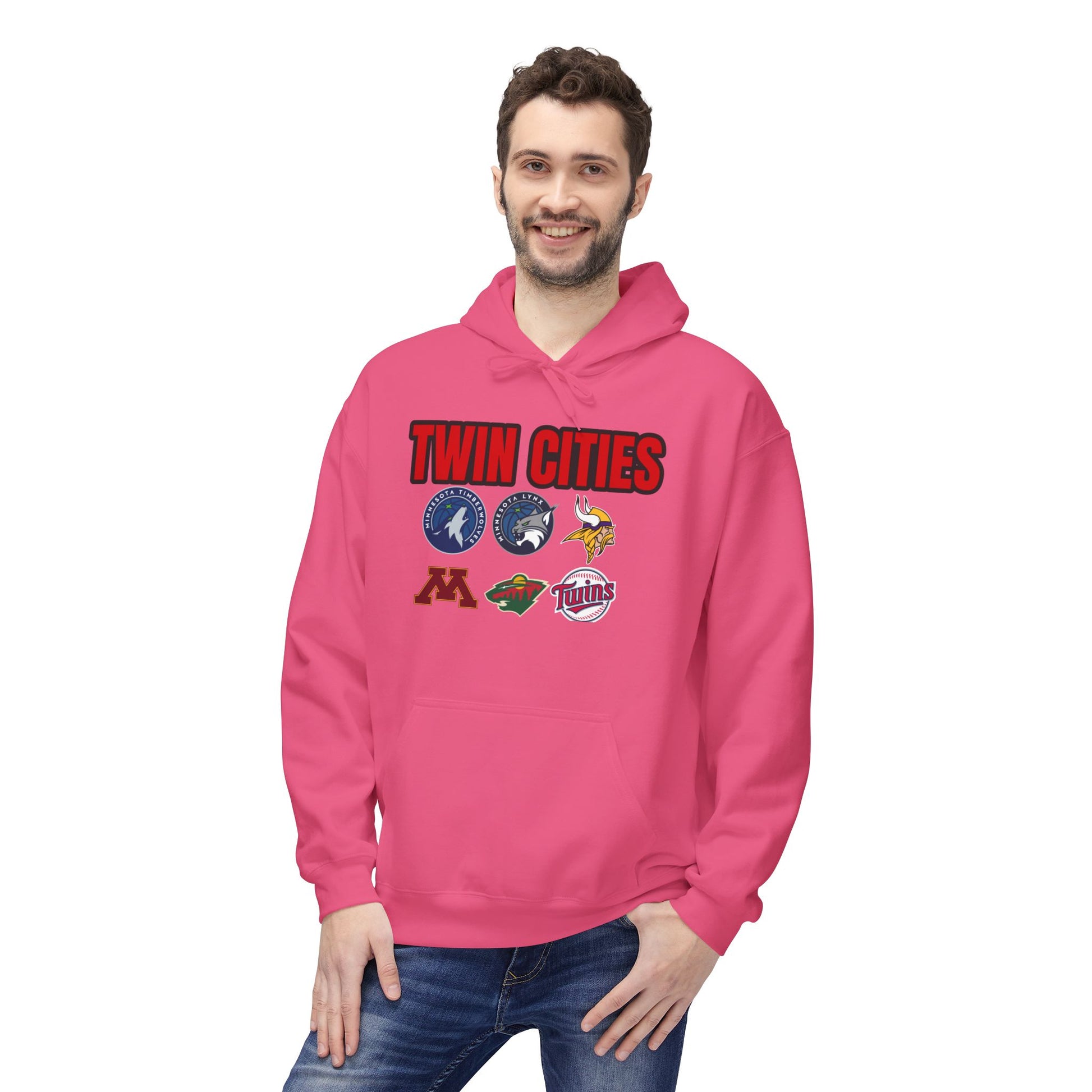 Fleece Hoodie Twin Cities Minneapolis St Paul Design
