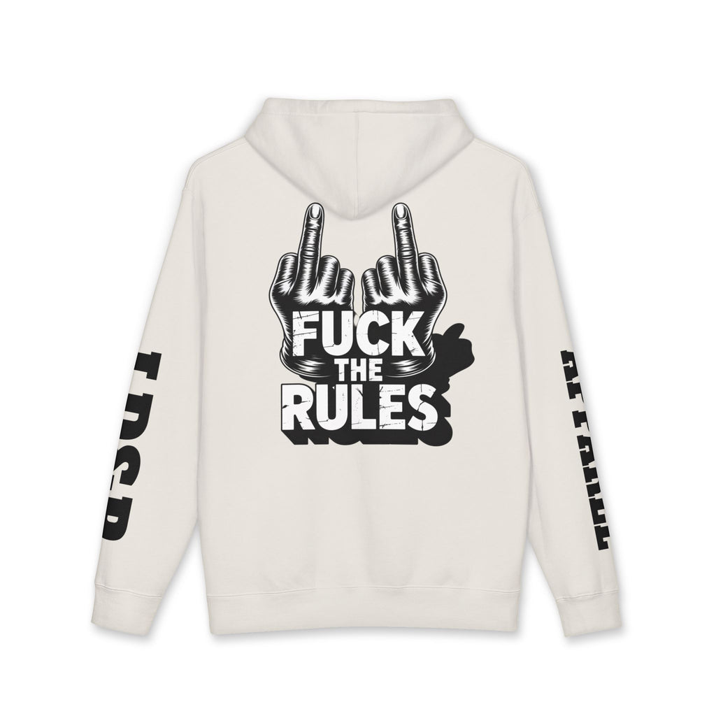 Hooded Sweatshirt - 'Fuck The Rules' Bold Graphic Design