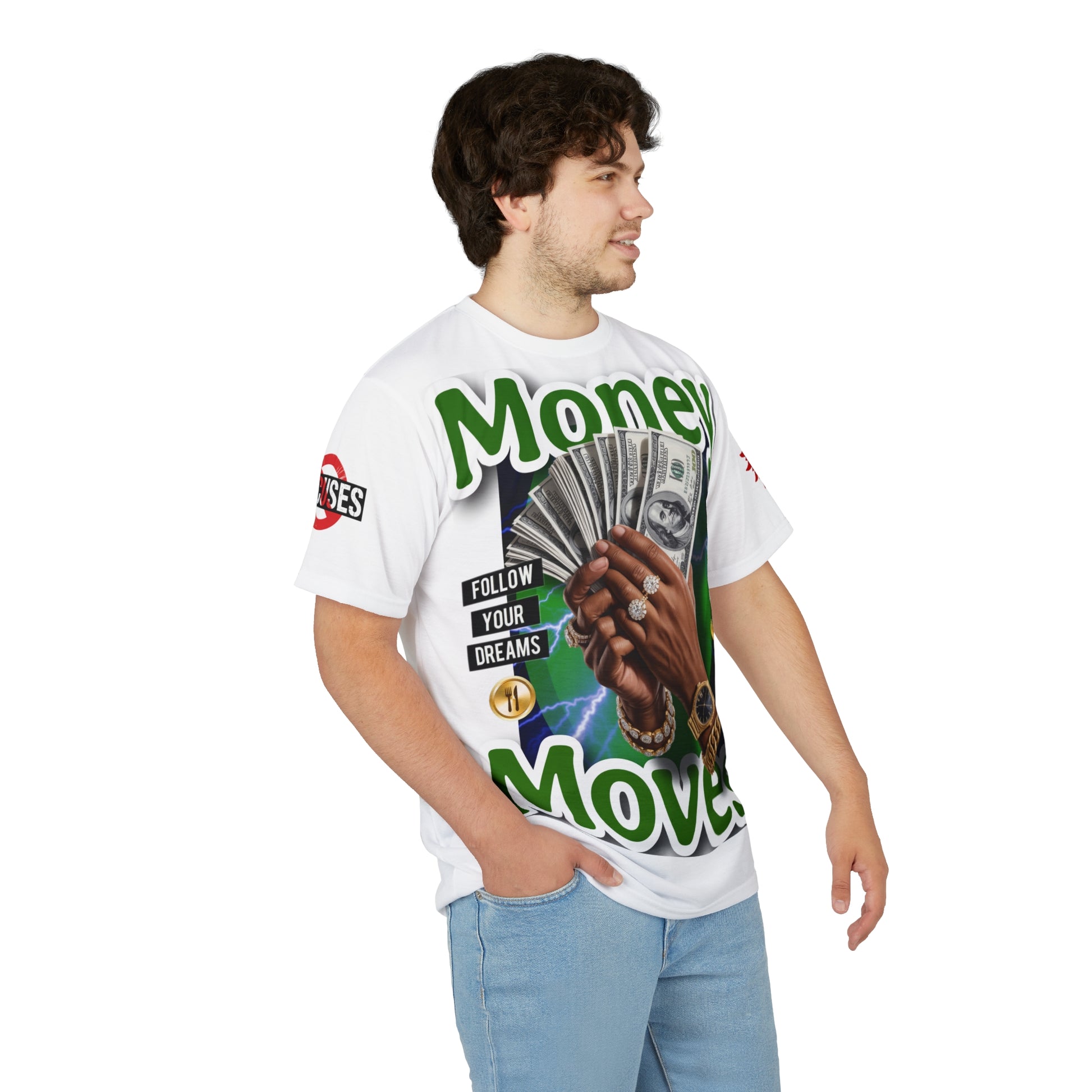 Money Moves T‑Shirt LD&P APPAREL GRAPHIC T-Shirt White