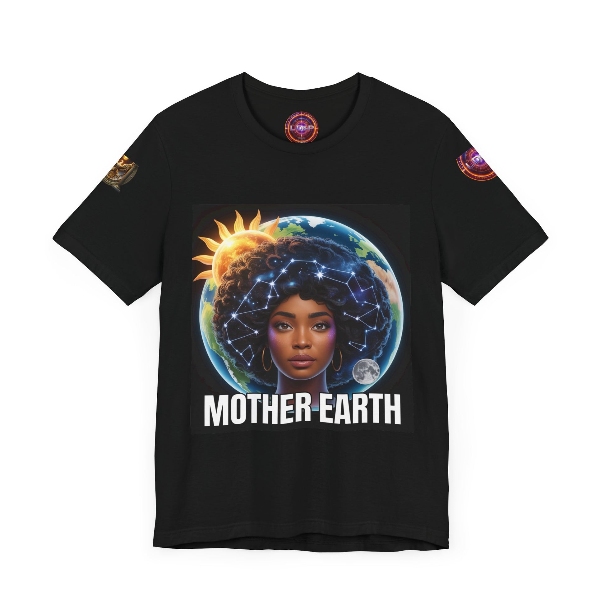 Earth Day Unisex Tee with Mother Earth Design LD&P