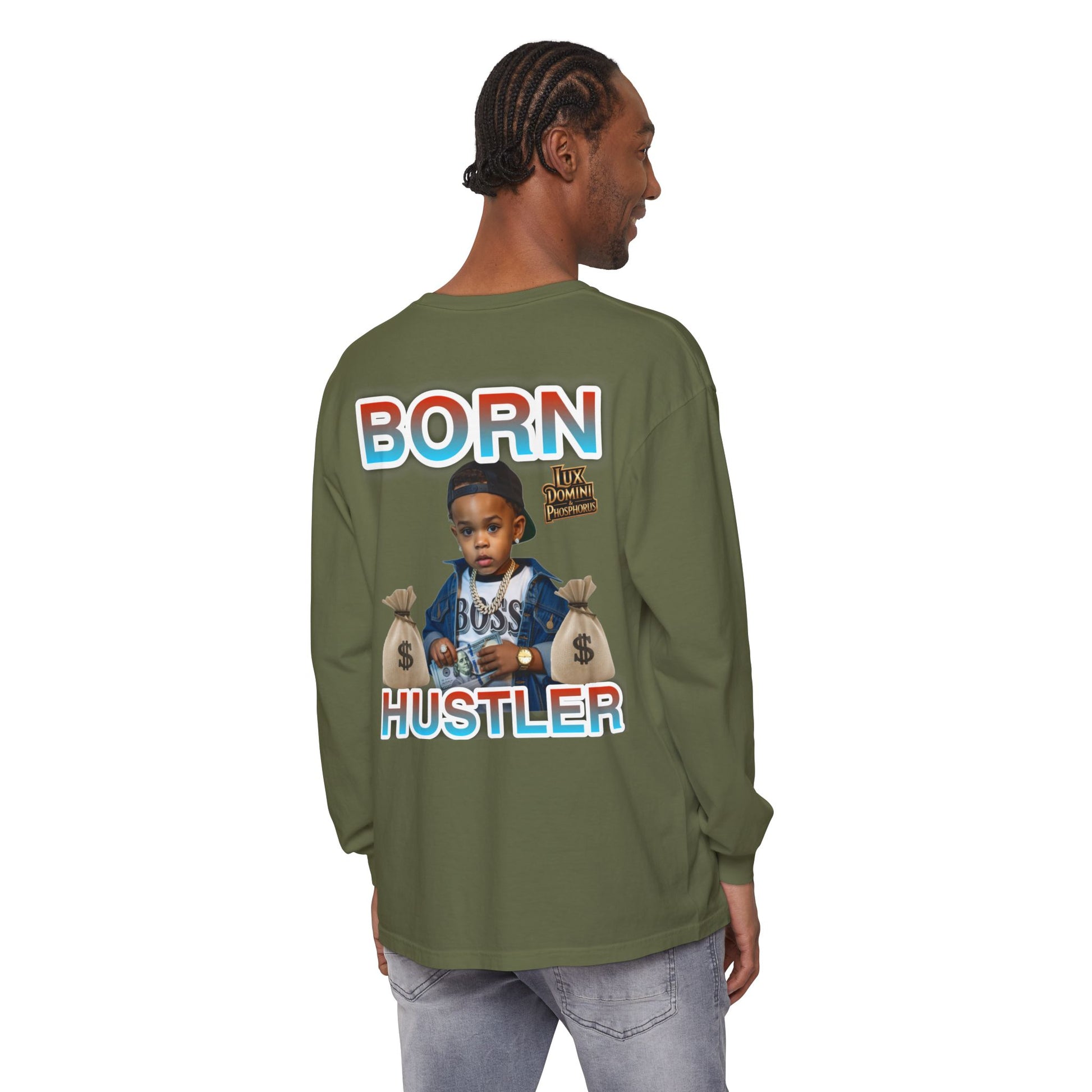 Long Sleeve T-Shirt Born Hustler Apparel