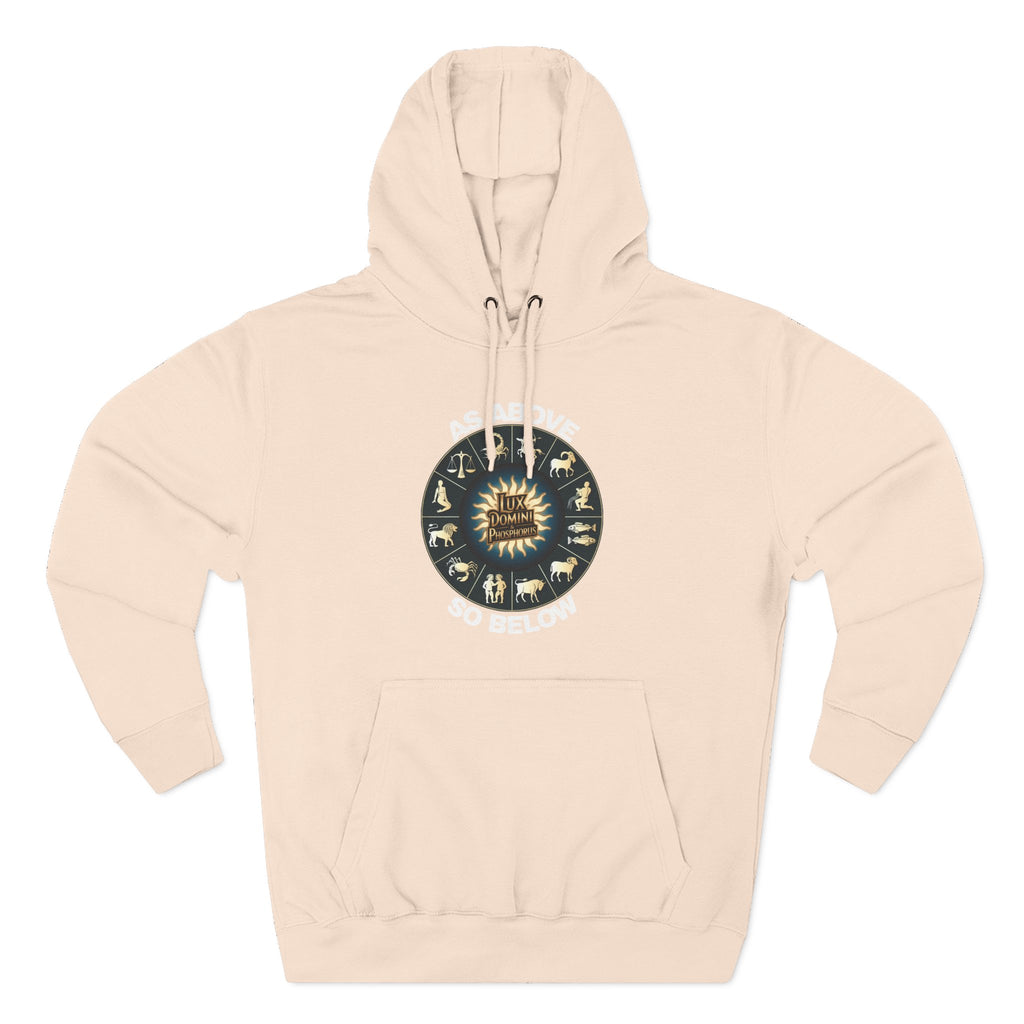 Fleece Hoodie - Lux Domini and Phosphorus Design - Above So Below