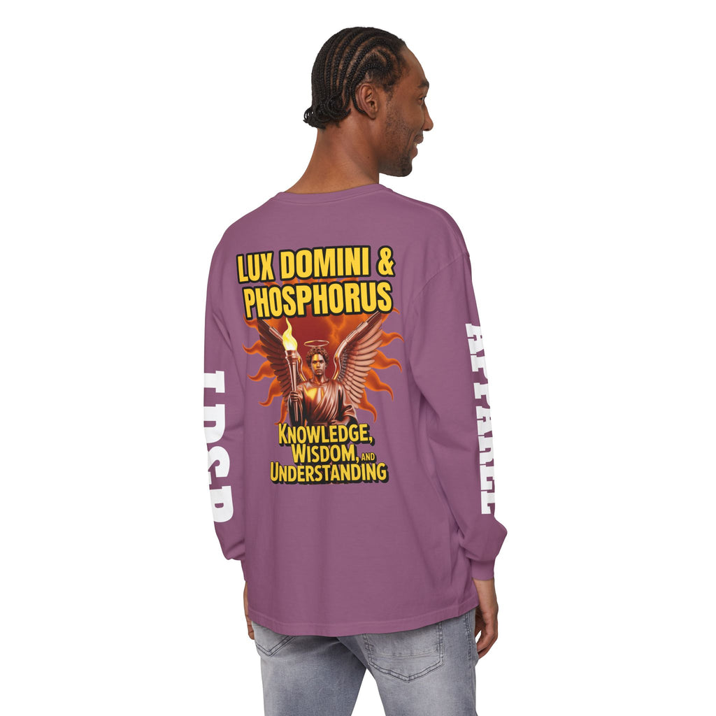Long Sleeve T-Shirt LD&P Apparel Knowledge Wisdom Understanding Design