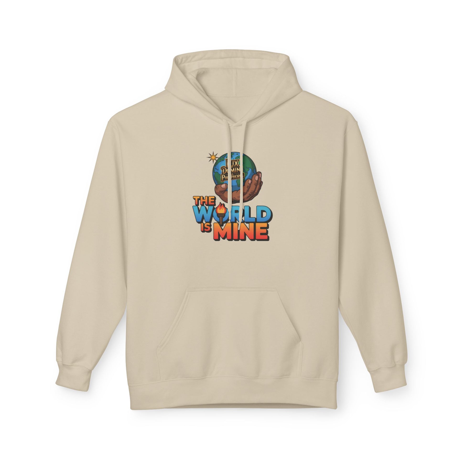 Hoodie Lux Domini and Phosphorus Design The World is Mine