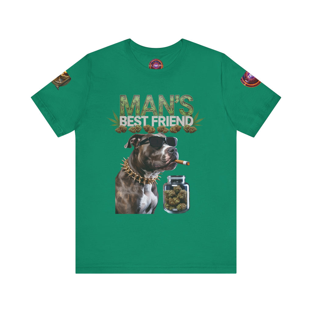 Unisex Tee Man's Best Friend Weed Design Shirt