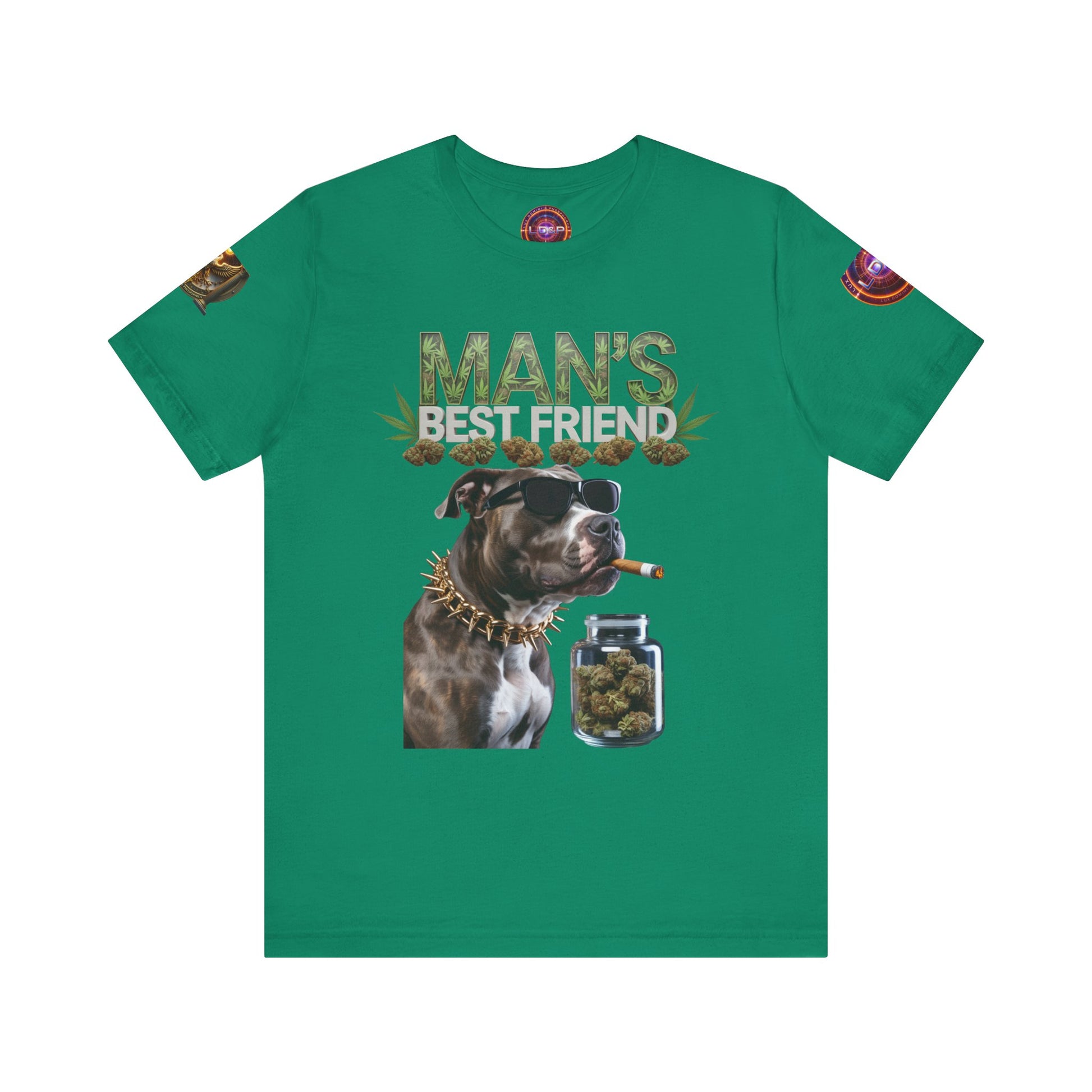 Unisex Tee Man's Best Friend Weed Design Shirt
