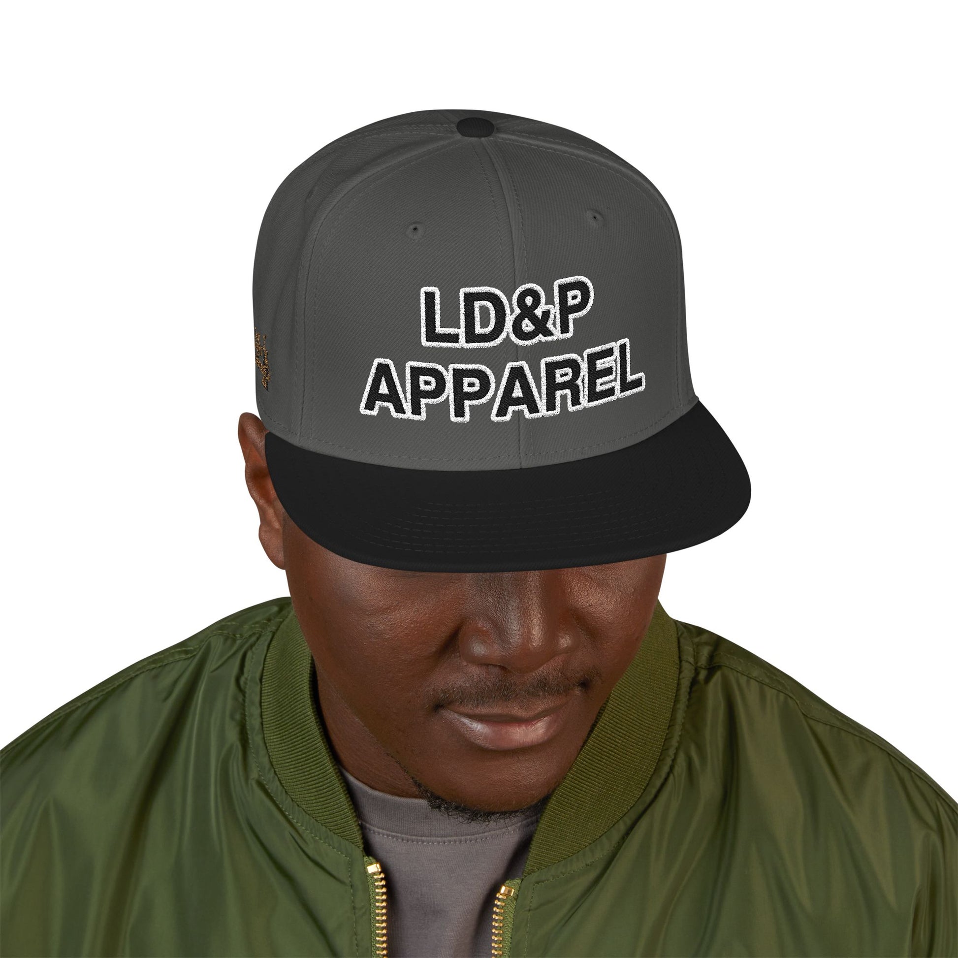 Embroidered Snapback Cap - LD&P Apparel Design