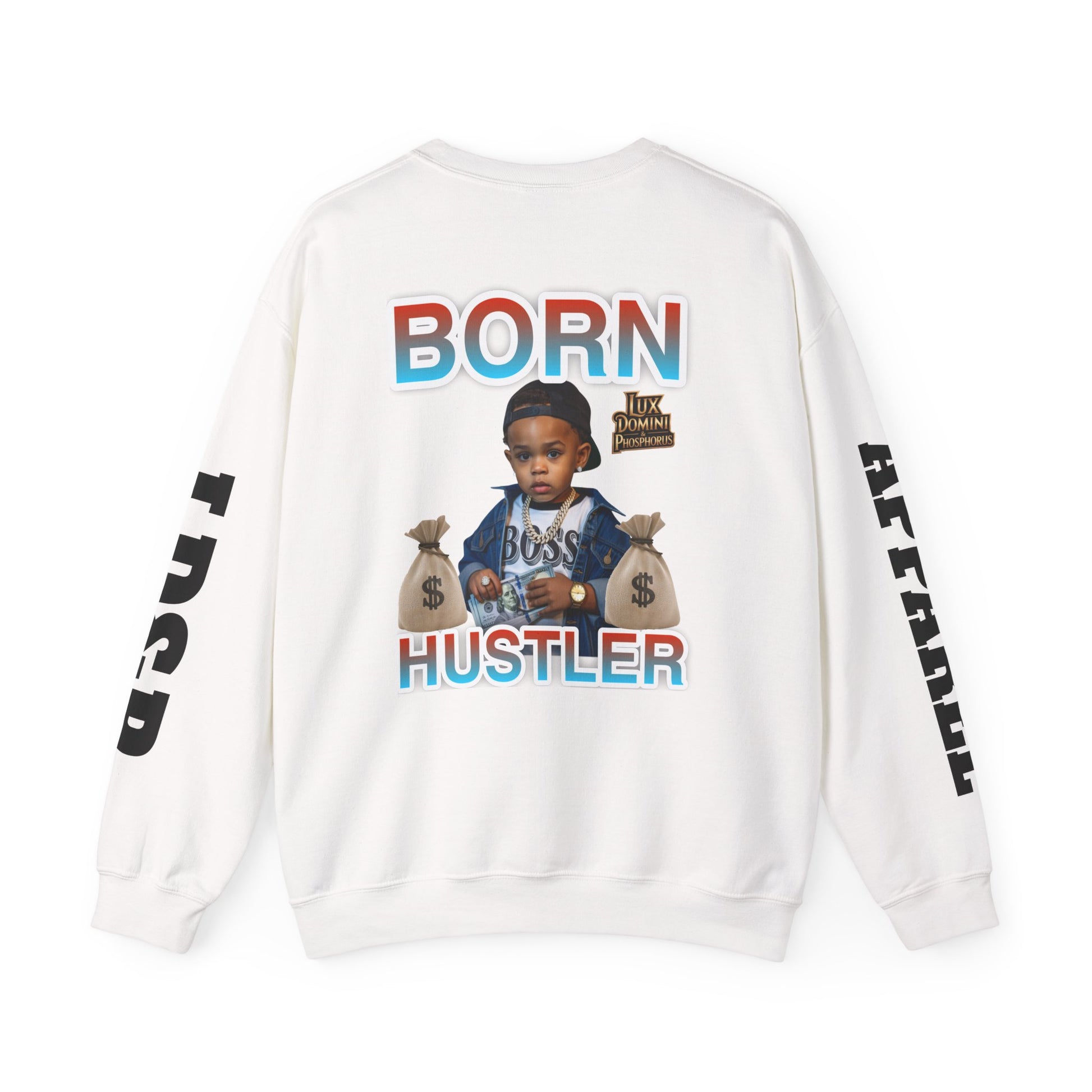 Crewneck Sweatshirt - Born Hustler LD&P Apparel