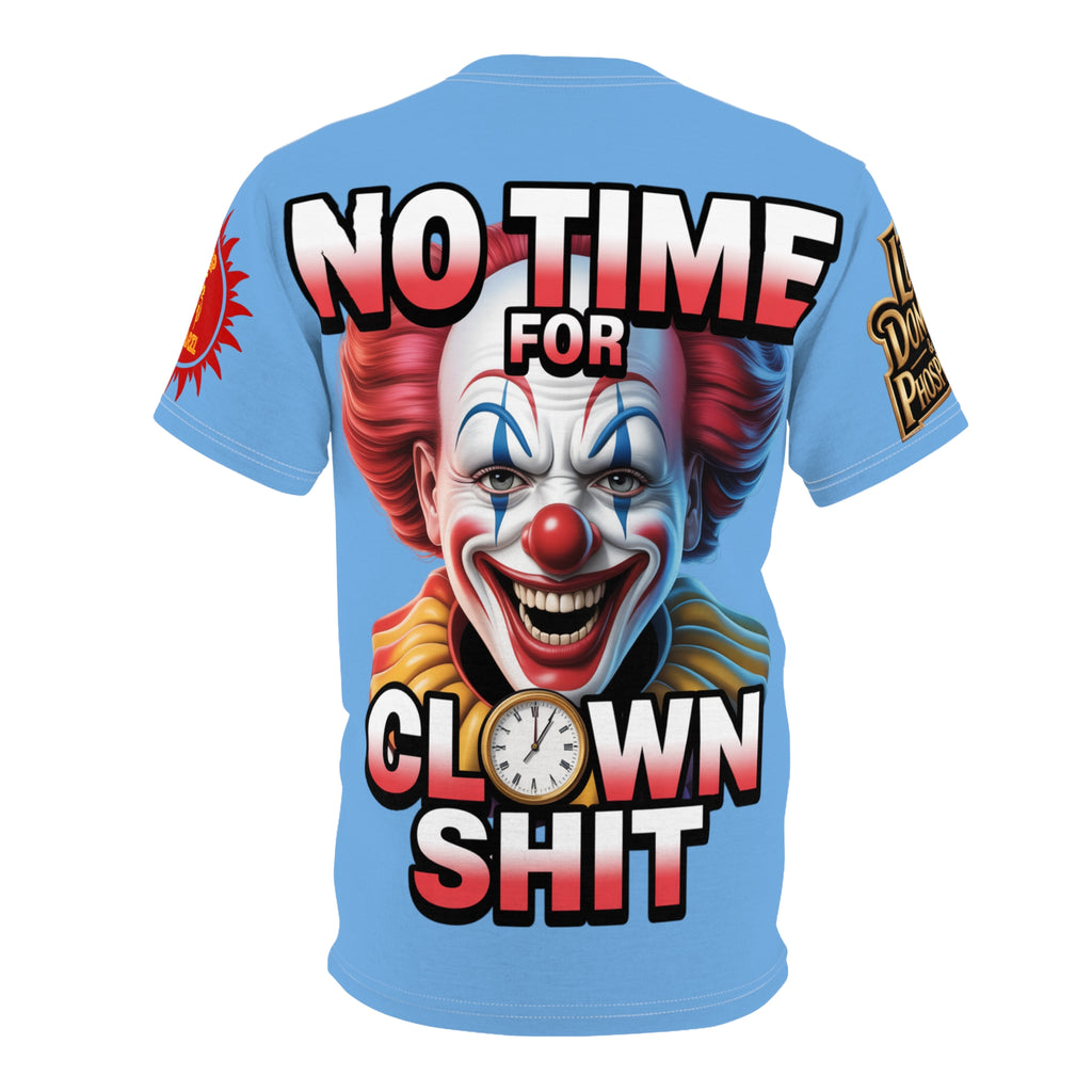 T-Shirt No Time For Clowns Unisex light blue