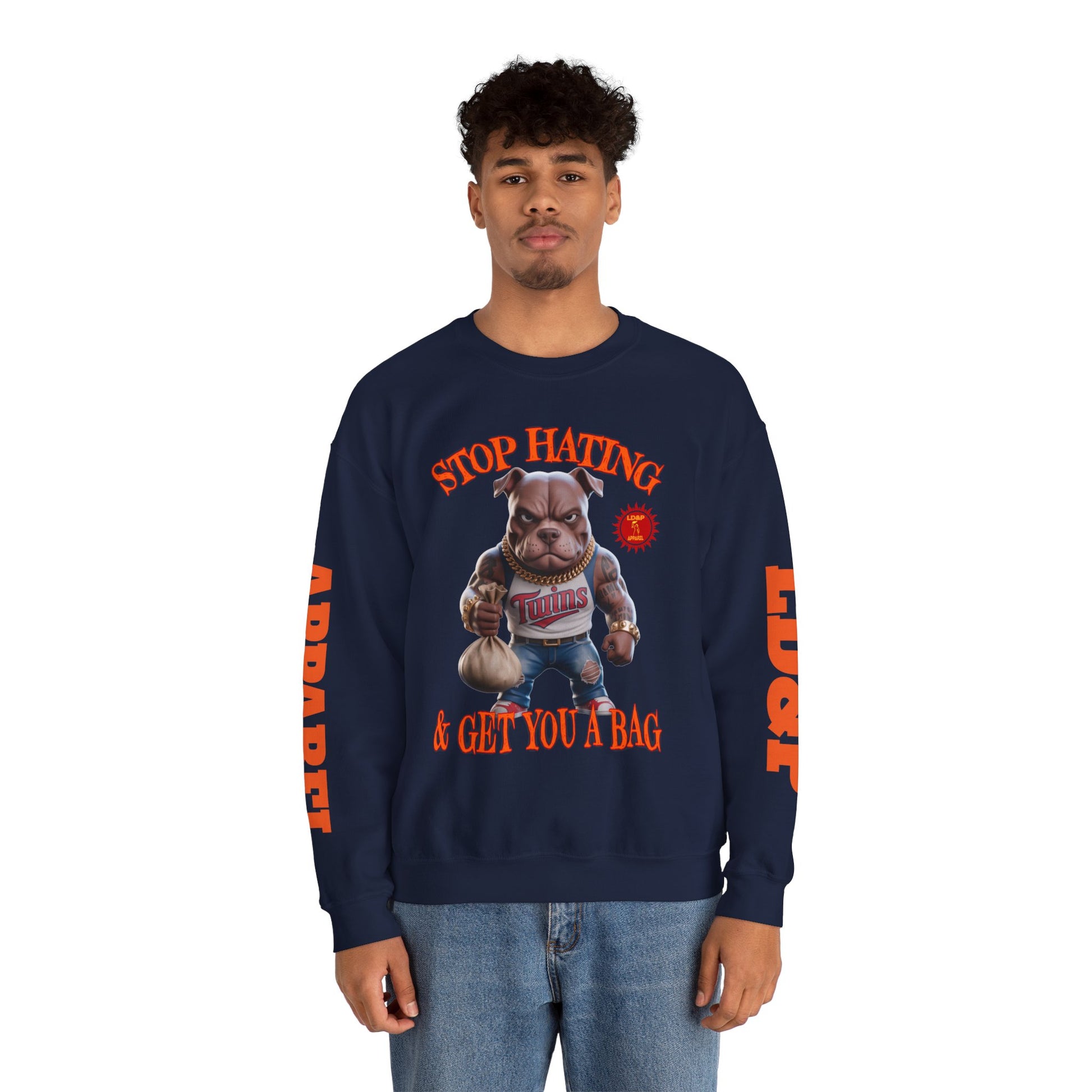 Unisex Sweatshirt Stop Hating LD&P Apparel Design