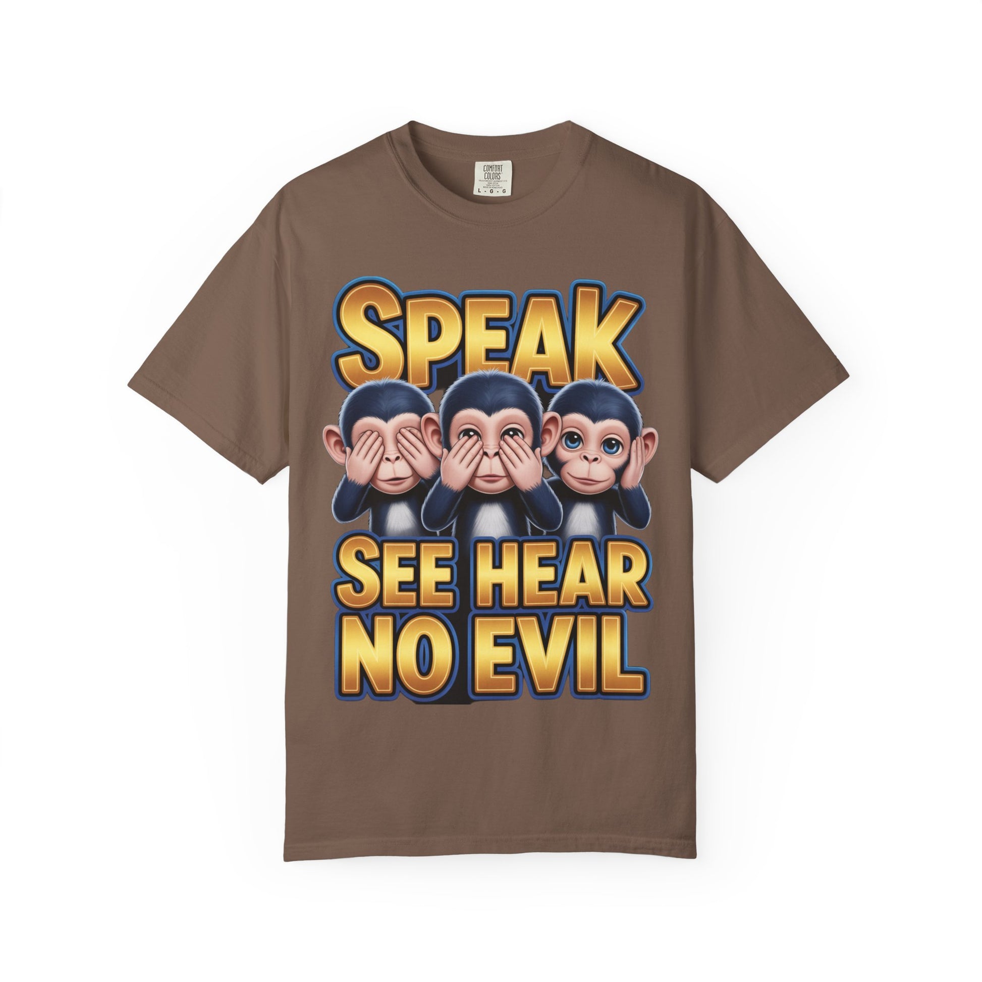 Graphic T-Shirt Speak See Hear No Evil design #2