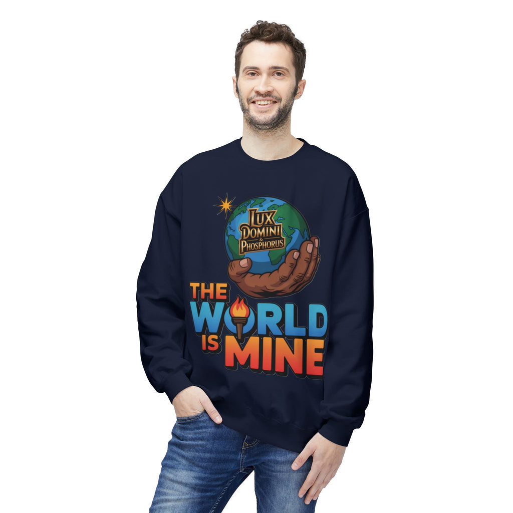 "The World Is Mine"  Design 2 Crewneck Sweatshirt