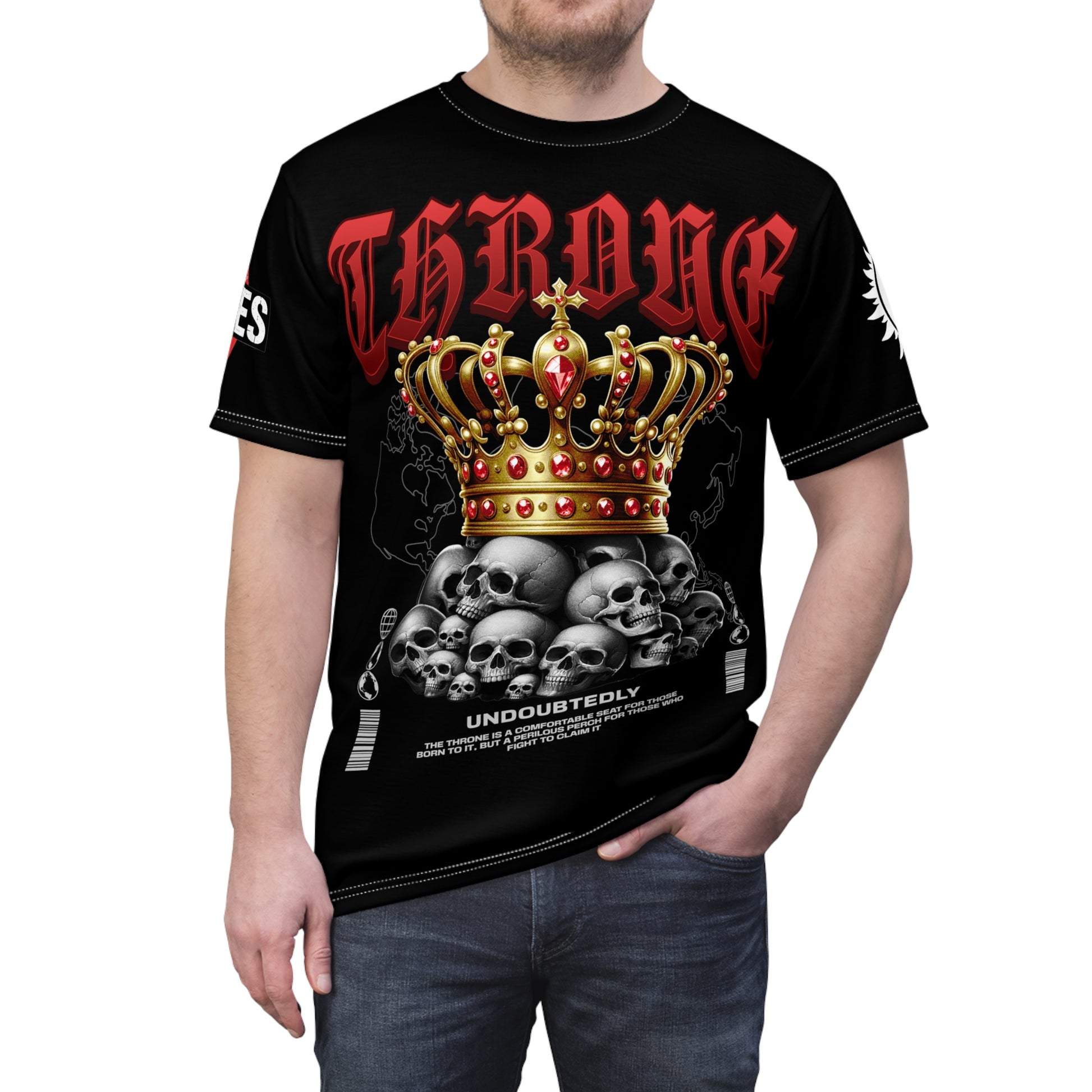 Throne Skull Crown Tee LD&P APPAREL Black