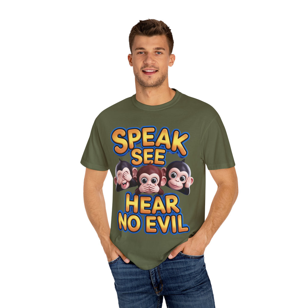 Graphic T-Shirt Speak See Hear No Evil