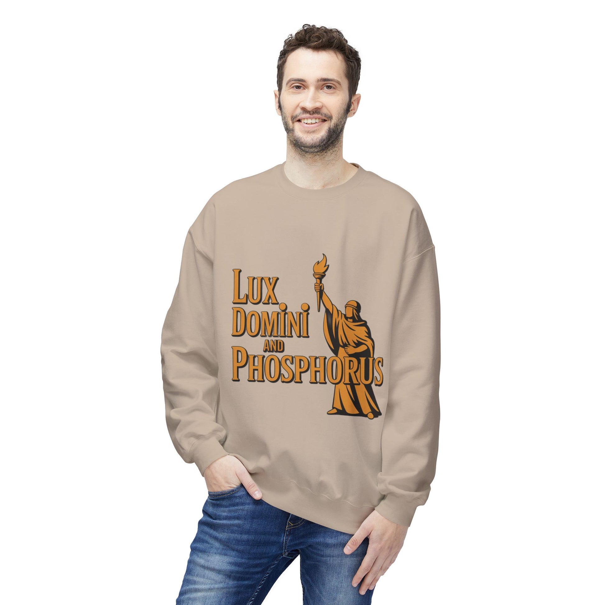 "Lux Domini and Phosphorus" crew-neck sweatshirt