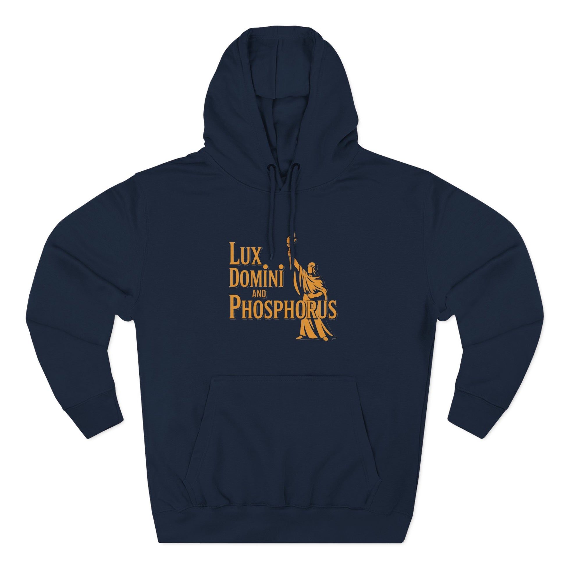 Fleece Hoodie Lux Domini and Phosphorus Apparel Design