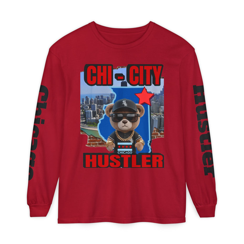 Chi-City Hustler Long Sleeve T-Shirt — LD&P Apparel