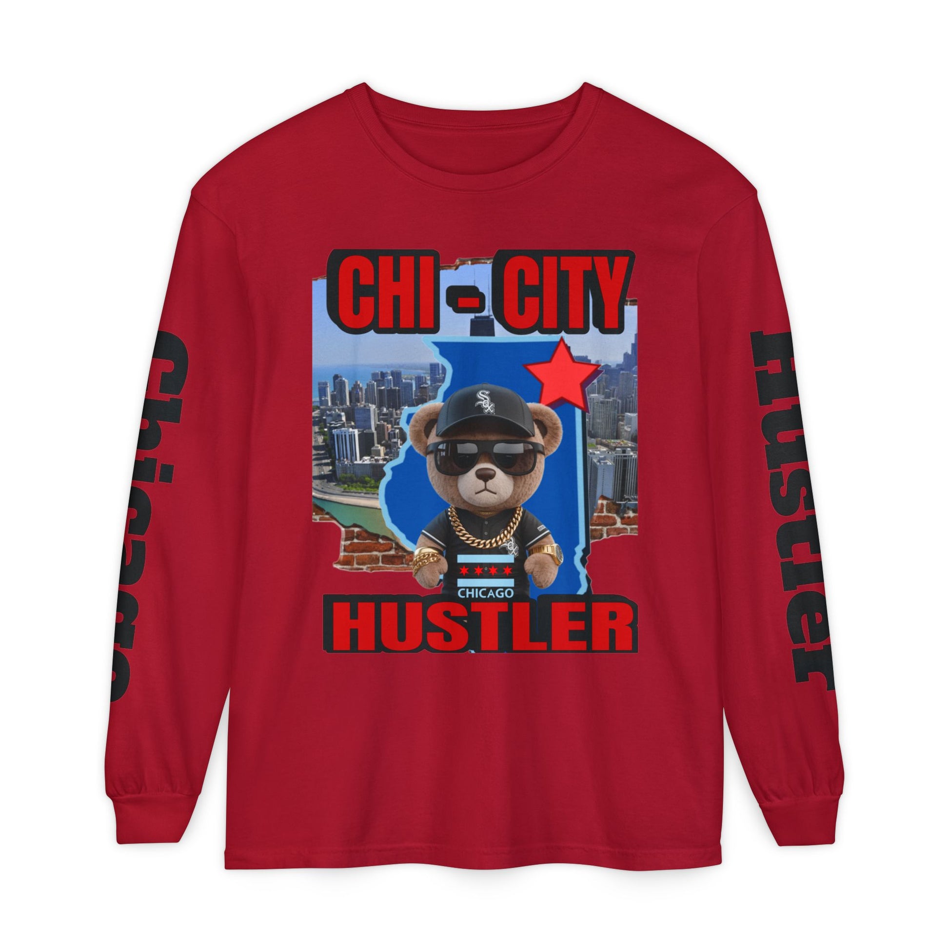 Chi-City Hustler Long Sleeve T-Shirt — LD&P Apparel