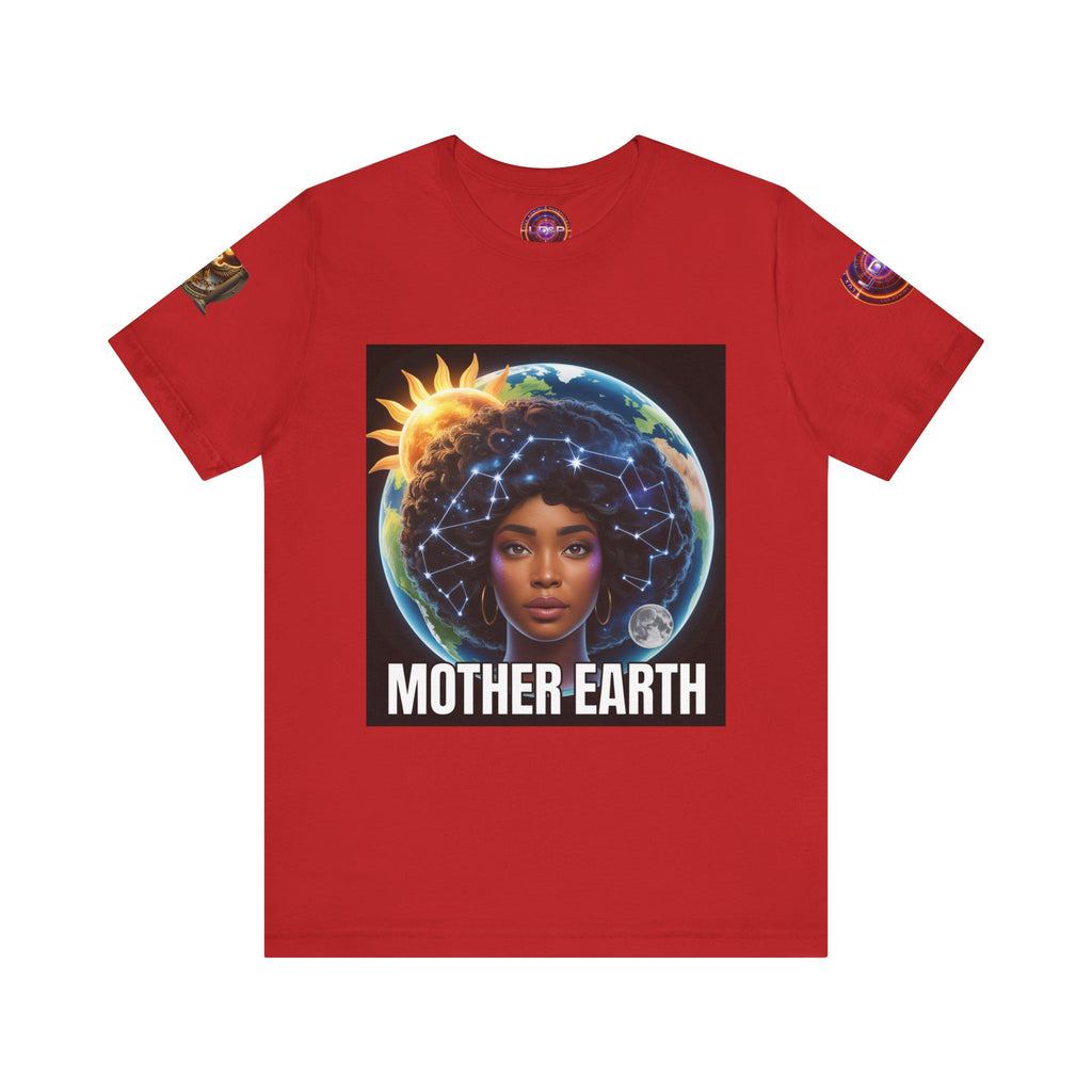 Earth Day Unisex Tee with Mother Earth Design LD&P