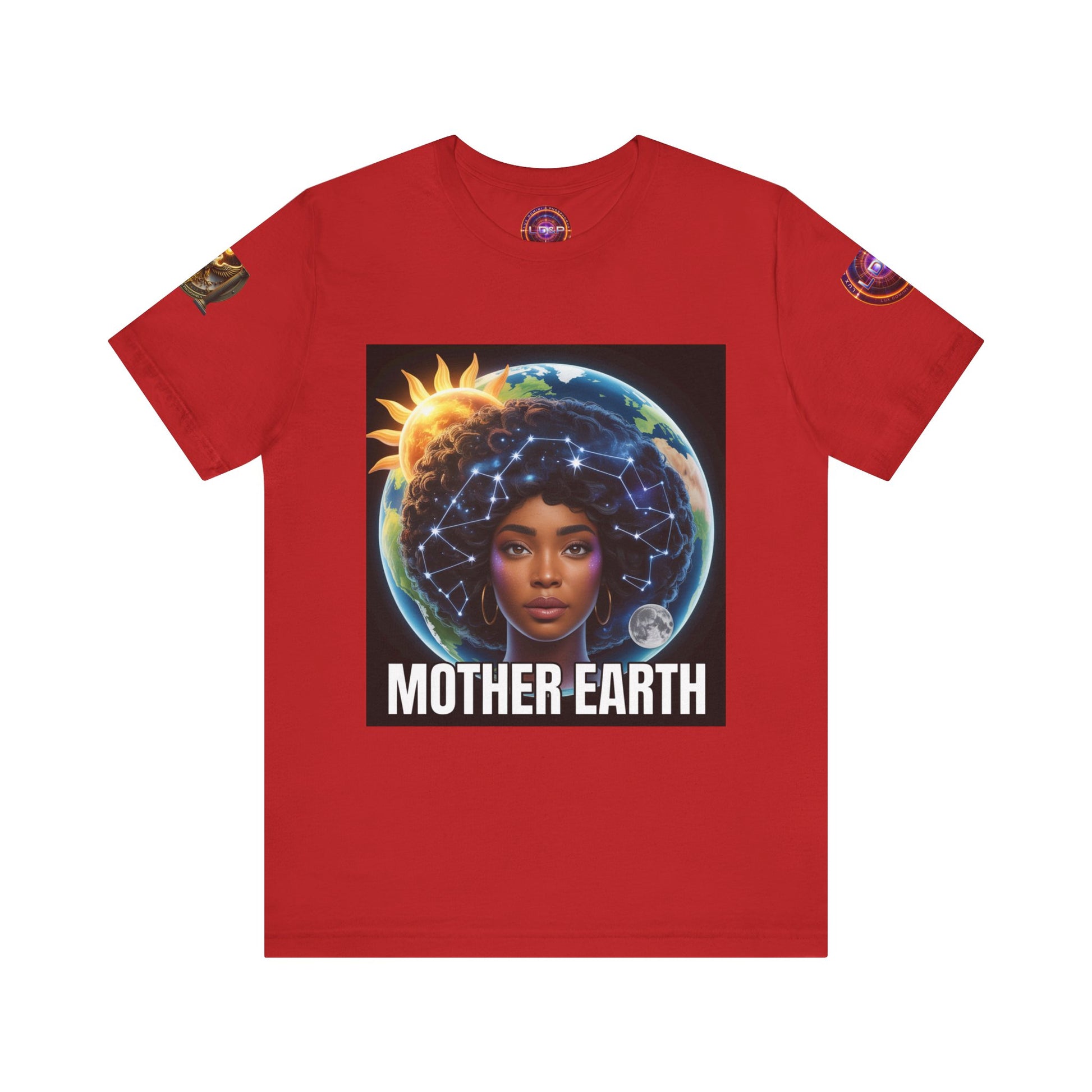 Earth Day Unisex Tee with Mother Earth Design LD&P