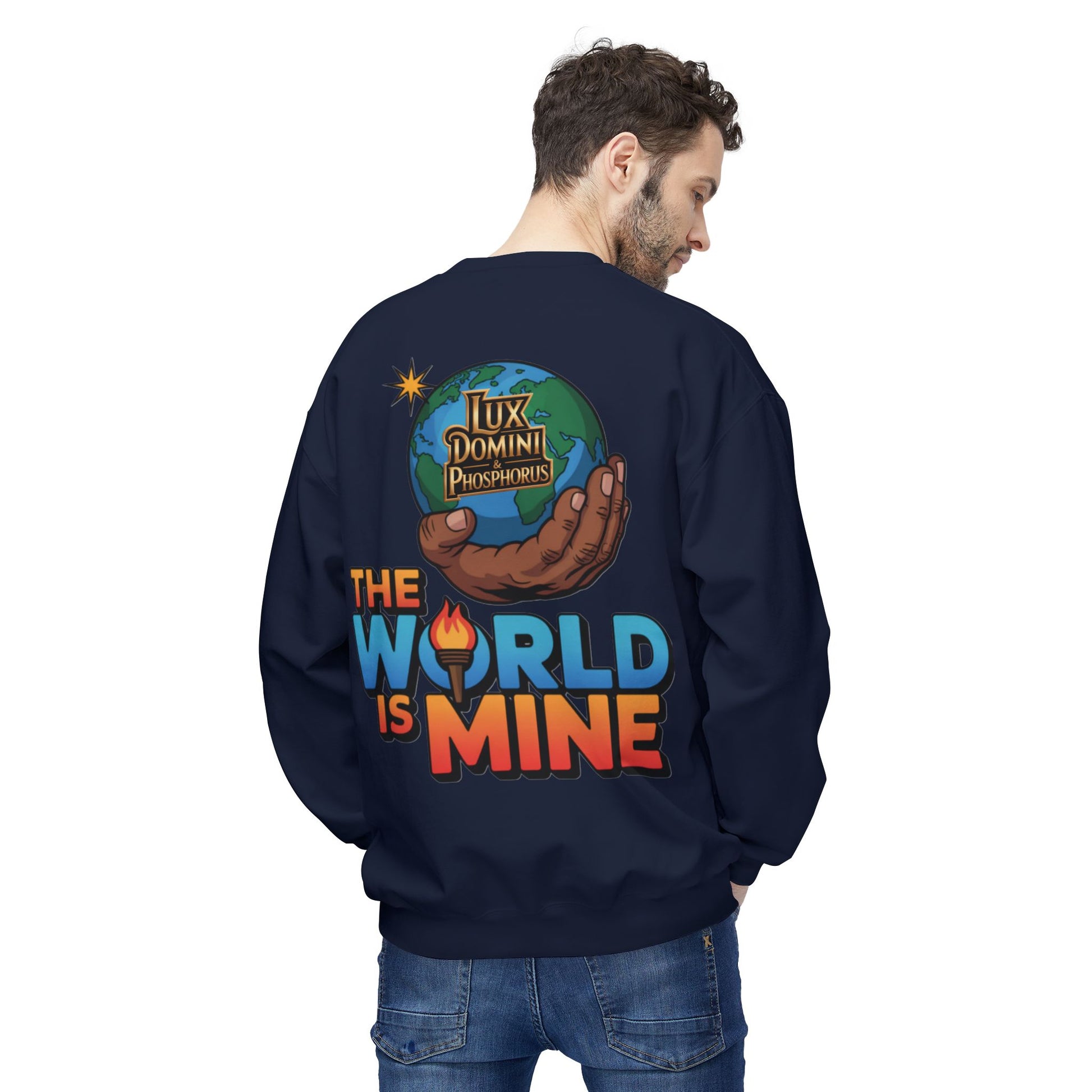 "The World Is Mine"  Design 2 Crewneck Sweatshirt