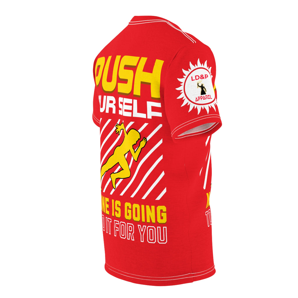 Push Yourself Graphic Tee LD&P APPAREL DESIGN Red