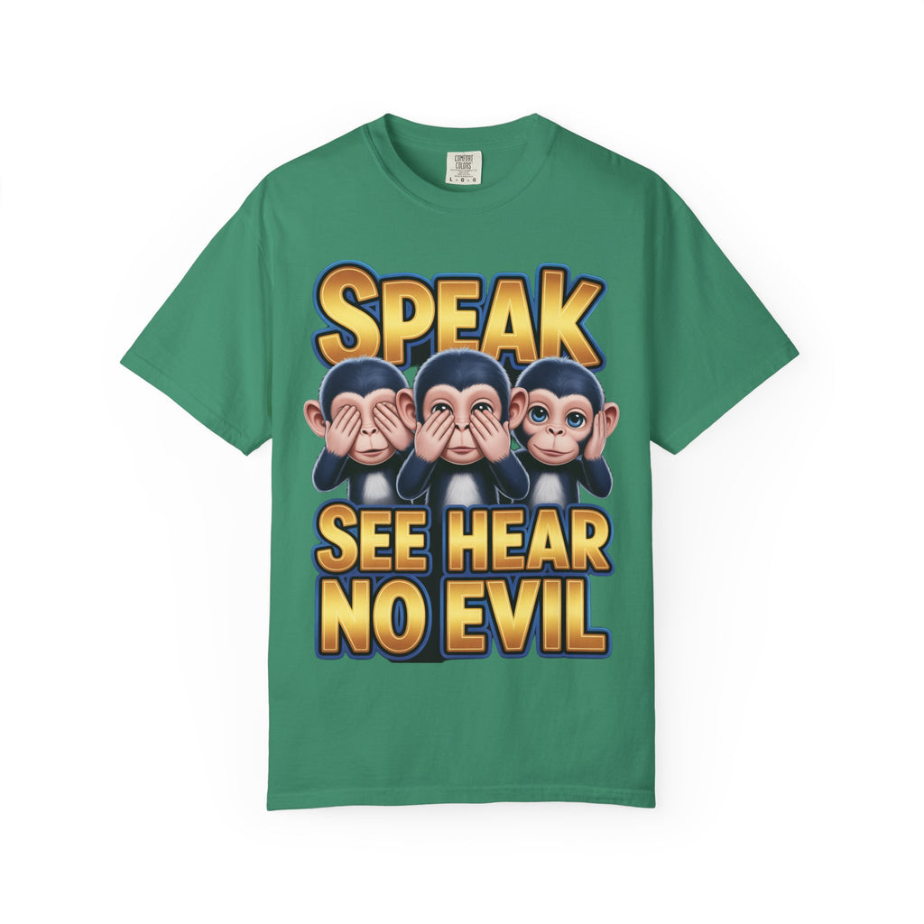 Graphic T-Shirt Speak See Hear No Evil design #2