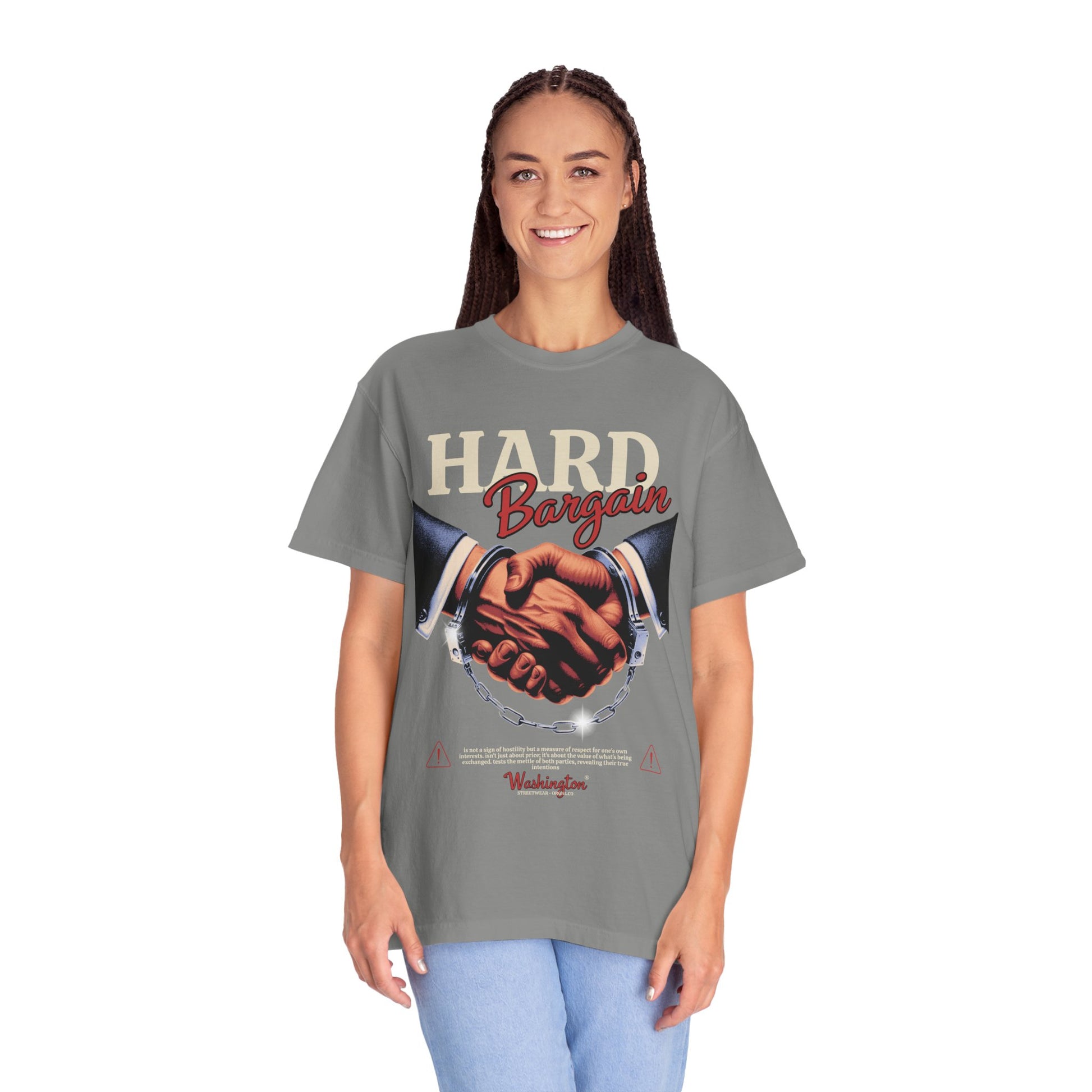 Garment-Dyed T-shirt Hard Bargain Graphic Tee