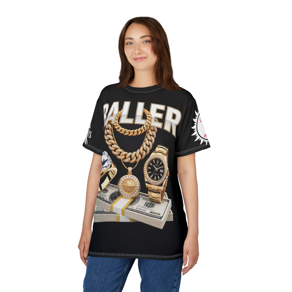 Baller  Unisex Tee - Lux Domini and Phosphorus LD&P Apparel Design black