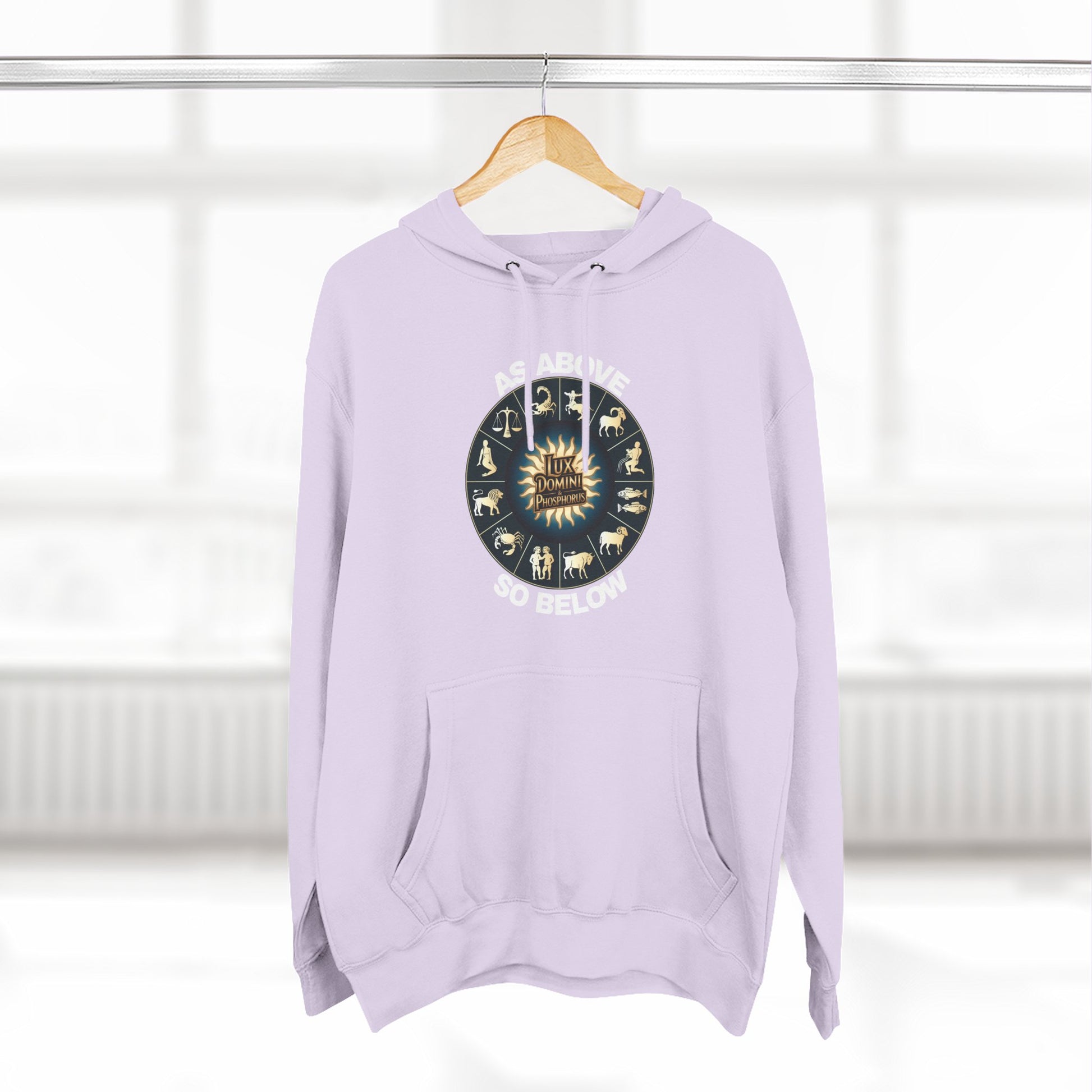 Fleece Hoodie - Lux Domini and Phosphorus Design - Above So Below