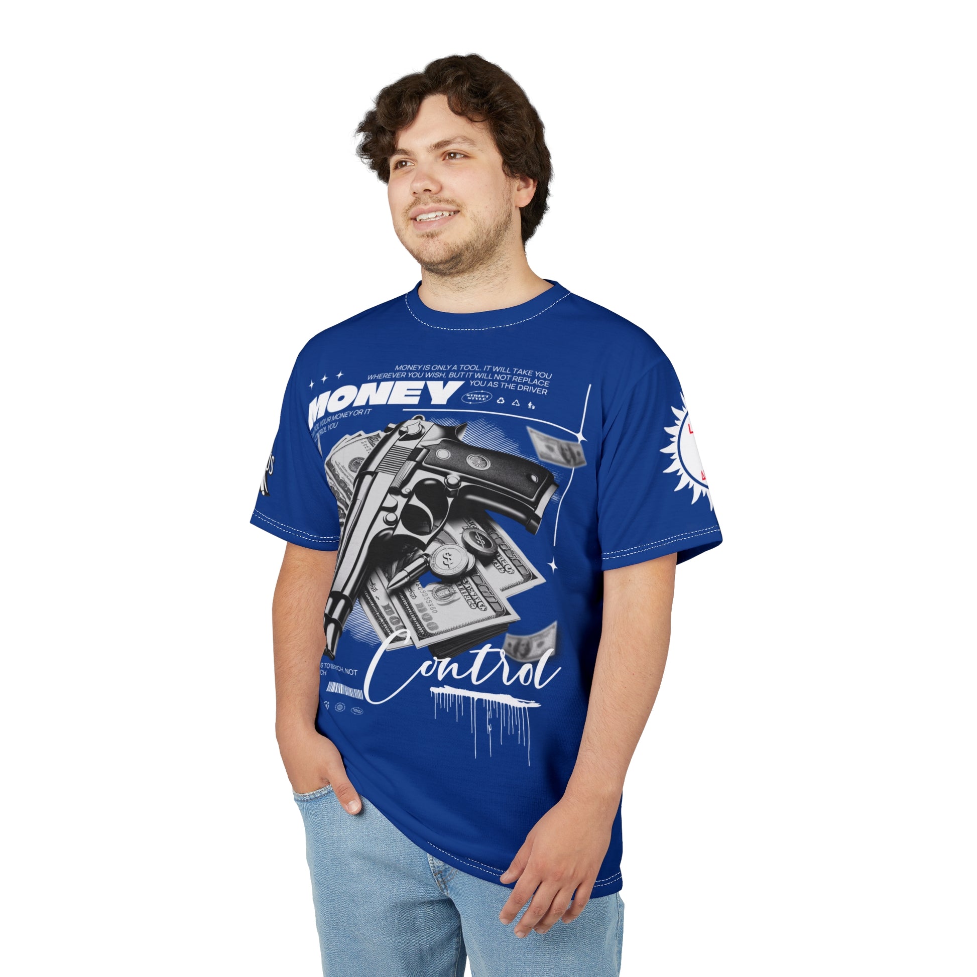 Money Control Graphic Tee LD&P APPAREL BLUE