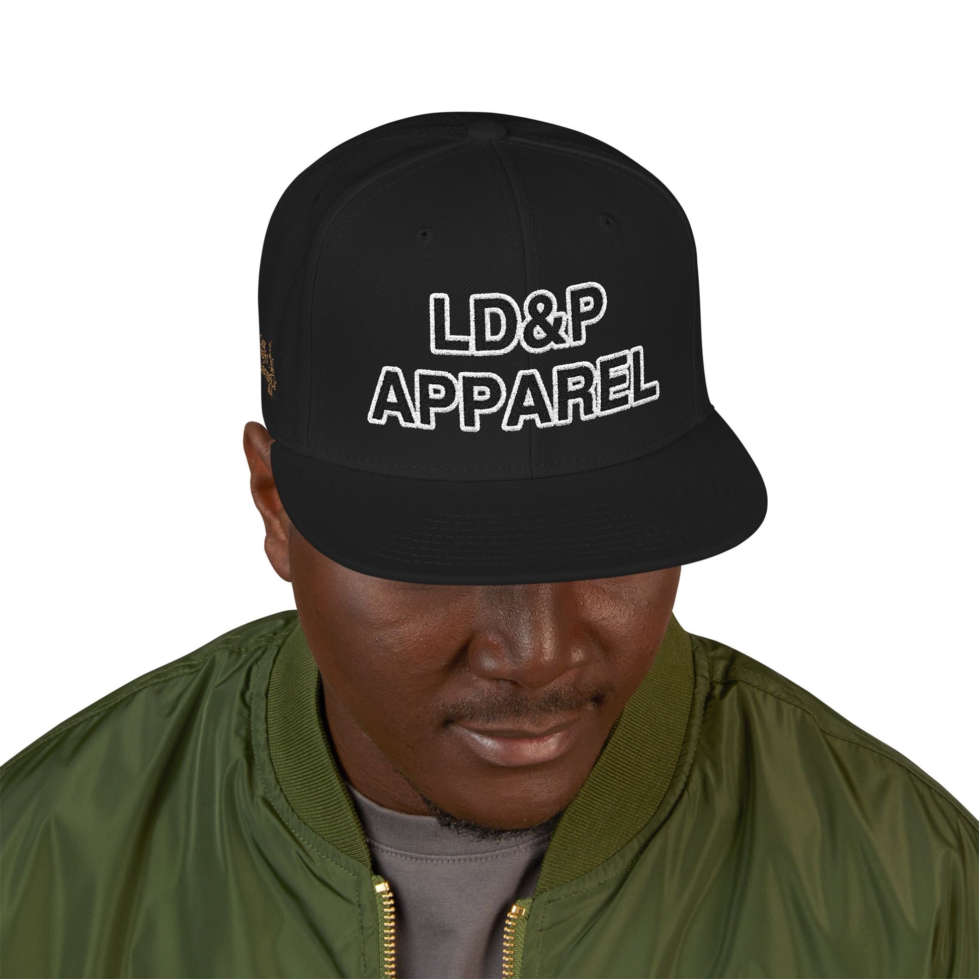 Embroidered Snapback Cap - LD&P Apparel Design