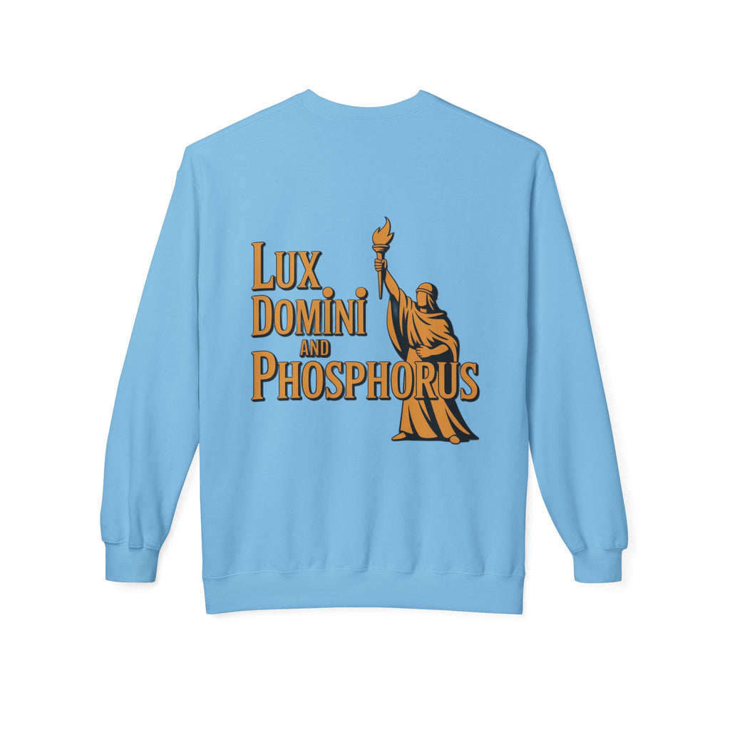 "Lux Domini and Phosphorus" crew-neck sweatshirt