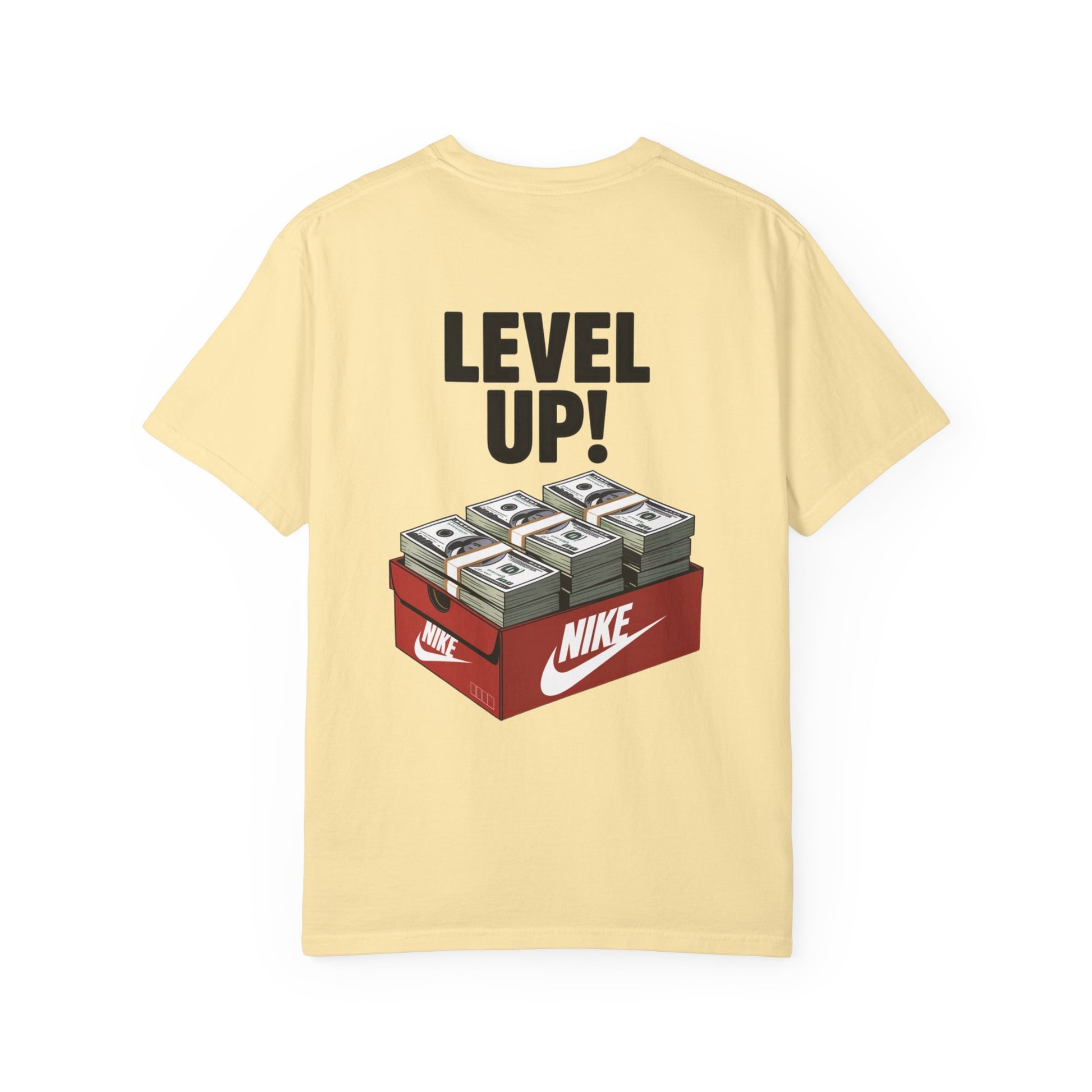 Garment-Dyed T-shirt Level Up Design