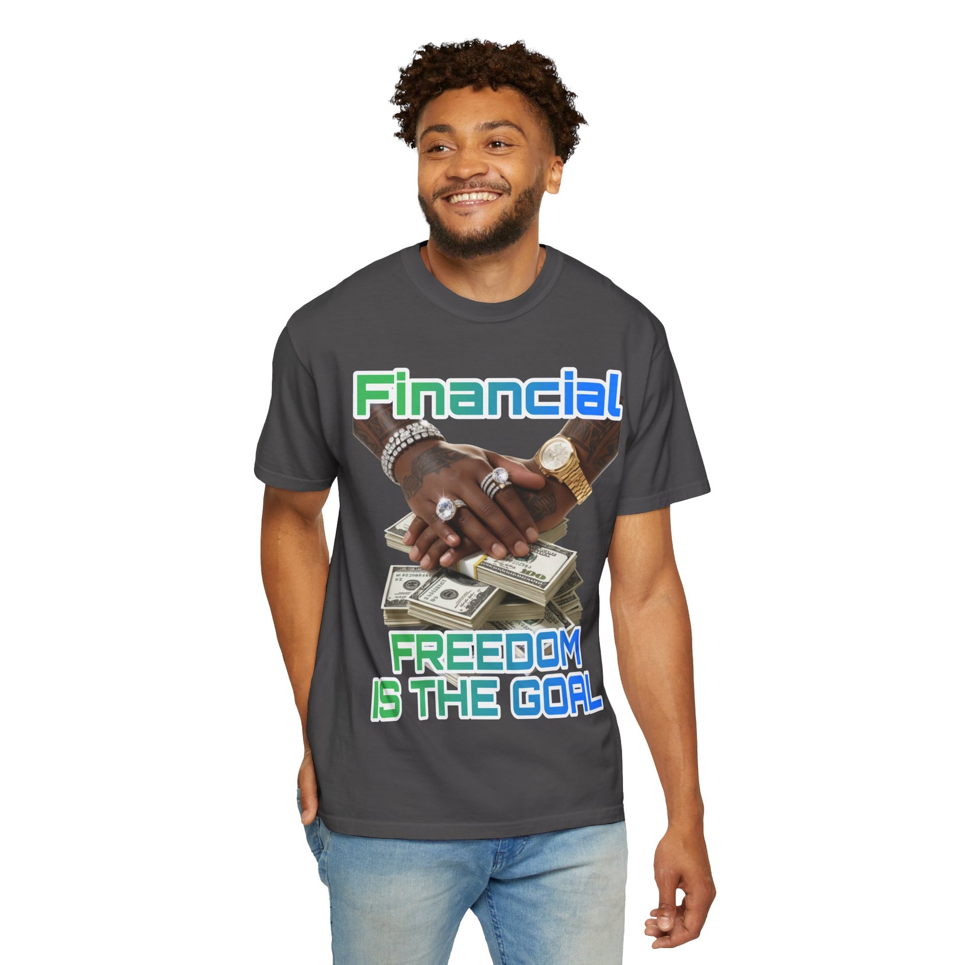 Financial Freedom Unisex T-shirt - 'Financial Freedom is The Goal' Design
