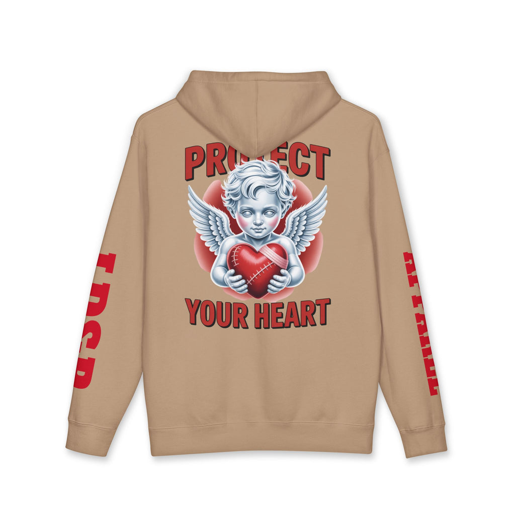 Hooded Sweatshirt - 'protect your heart' Bold Graphic Design