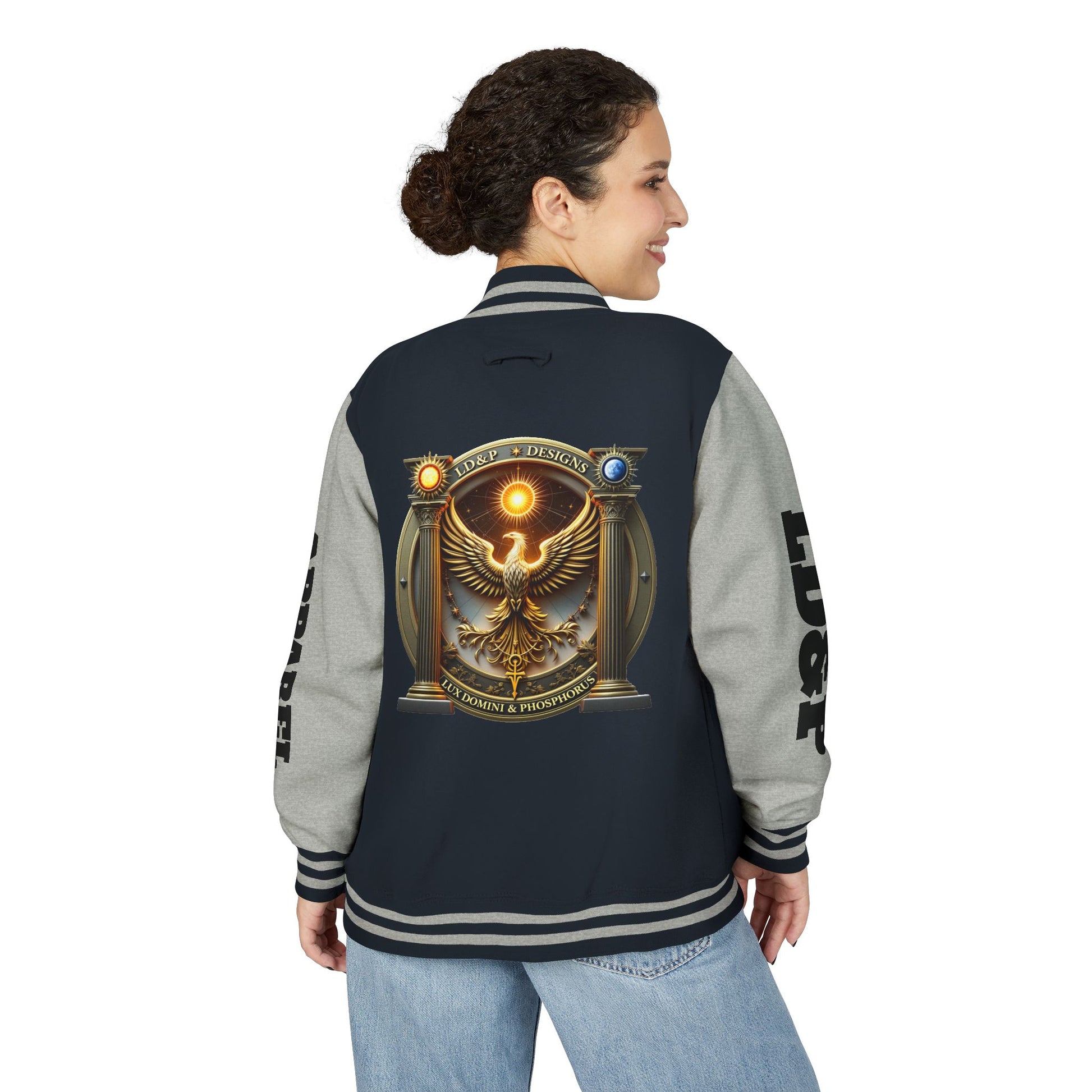 Letterman Jacket LD&P APPAREL Logo Design